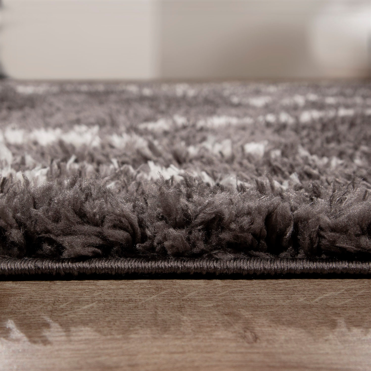Paco Home Hochflor-Teppich »Orebro 170«, rund, 44 mm Höhe, modernes Rauten Muster, besonders weich & kuschelig
