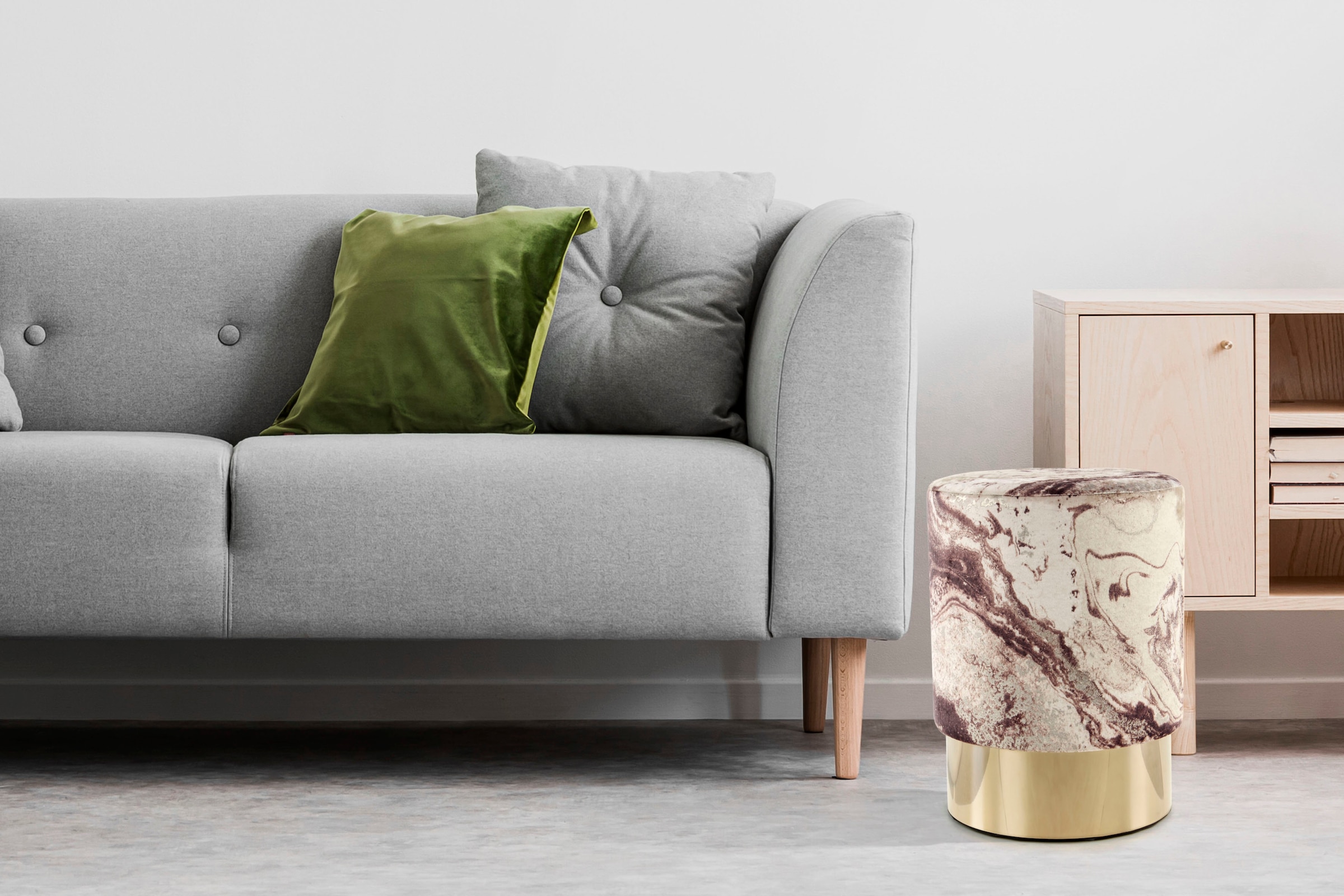 KAYOOM Sitzhocker »Hocker Gipsy 325, stilvoller Sitzhocker, runde Form, stilvolles Design« 1 Stk. tlg. facettenreich, platzsparend, vielfältig...