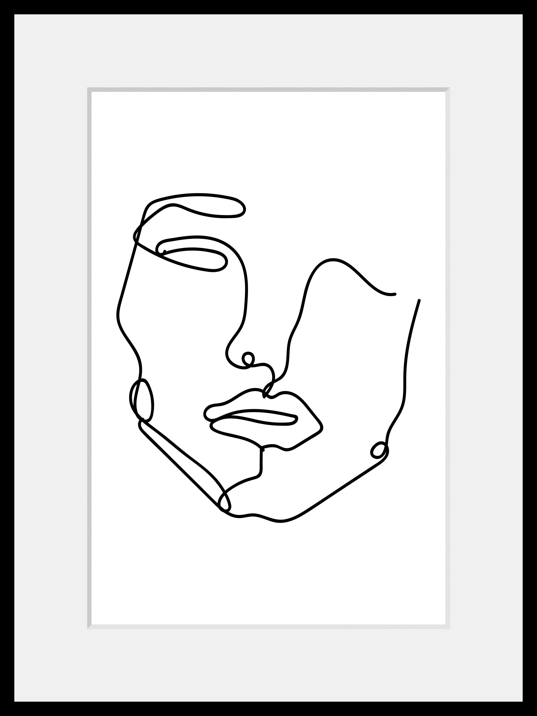 queence Bild »Sandy«, Frau-Gesicht-Kunst-Schwarz-Weiß, (1 St.), HD Premium günstig online kaufen