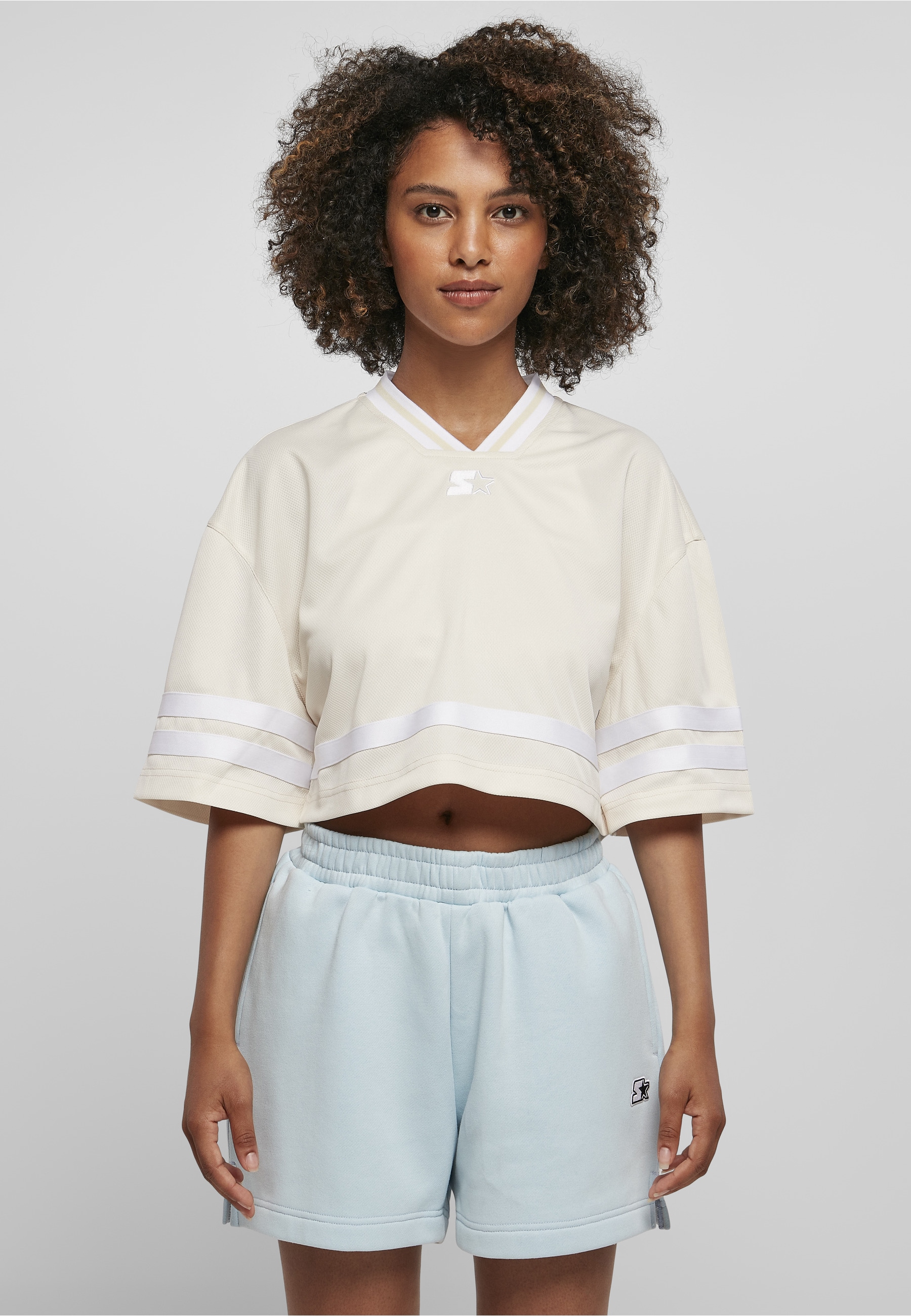 Starter Black Label Kurzarmshirt »Starter Black Label Damen Ladies Starter Cropped Mesh Jersey« 1 Stk.