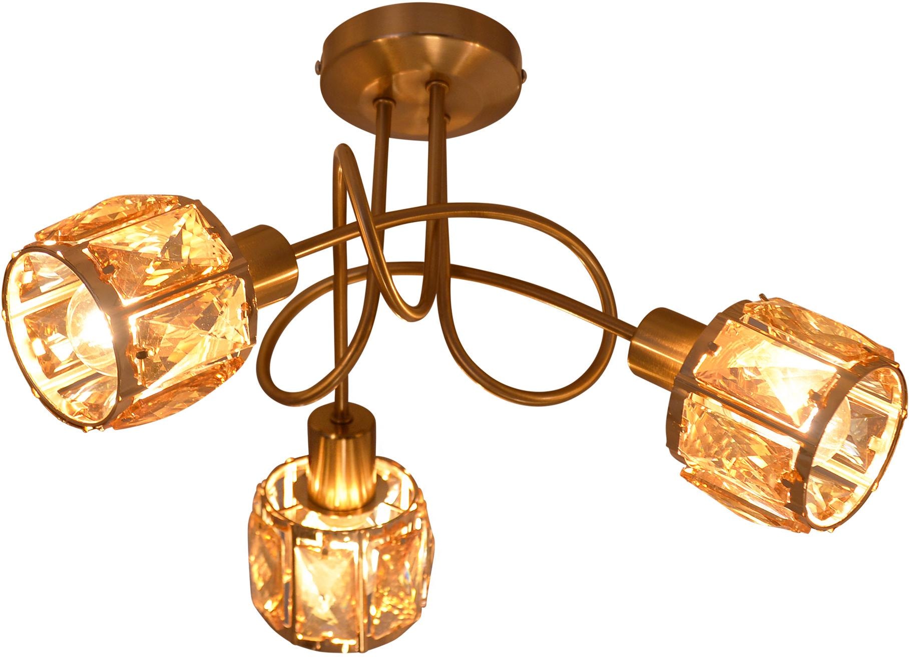 näve LED Deckenleuchte max. 3 wechselbar, »Josefa«, E14 online kaufen Gold flammig-flammig, Energieeffizienzklasse: Leuchtmittel F, 40W