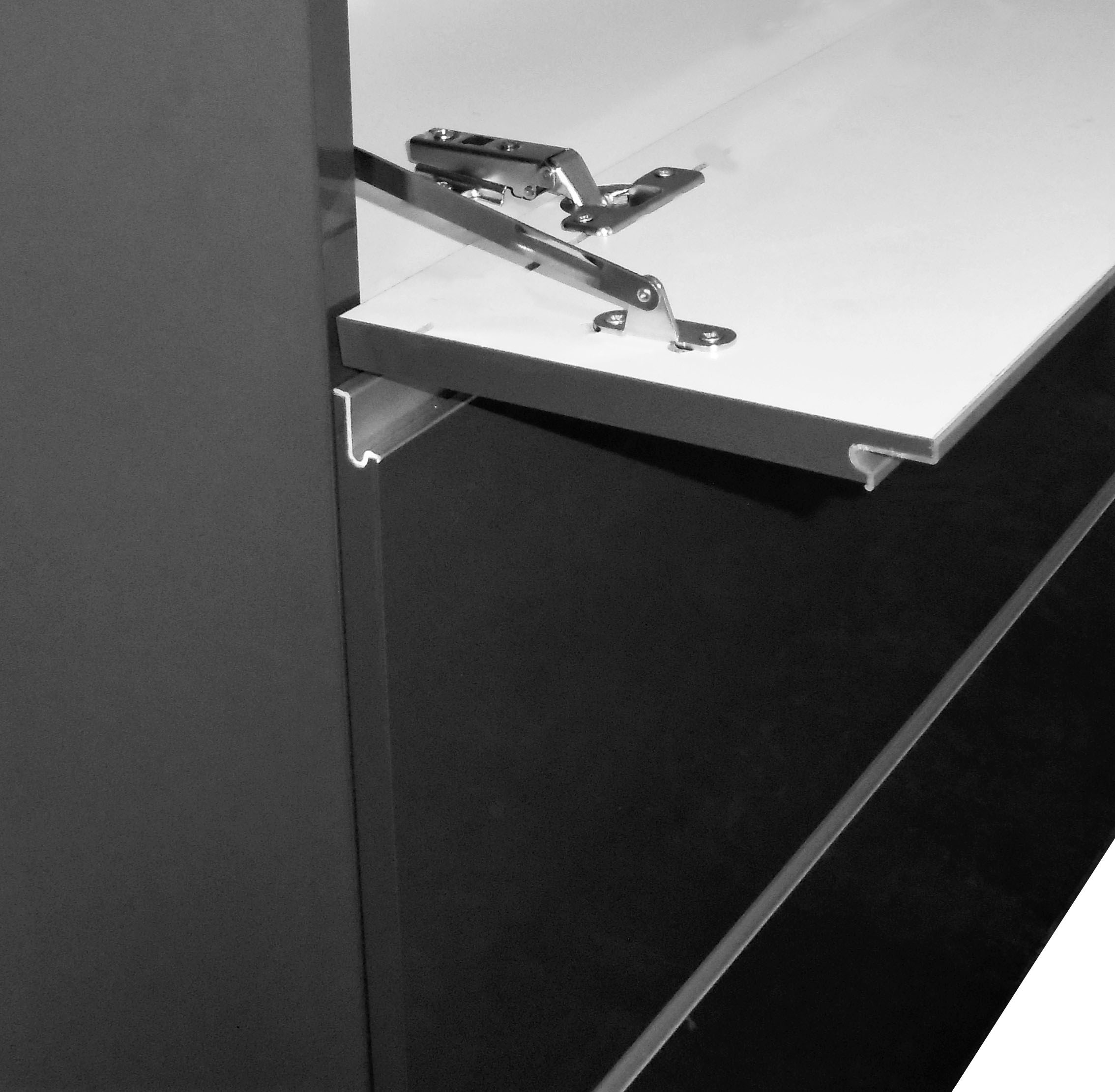 INOSIGN Schuhschrank »Magic Schuhschrank, Schuhkommode, Schuhregal, Schuhkipper, softgriff«, 3 Klappen, Doppelschuhtrommeln komplett Hochglanz lackiert Breite 60cm
