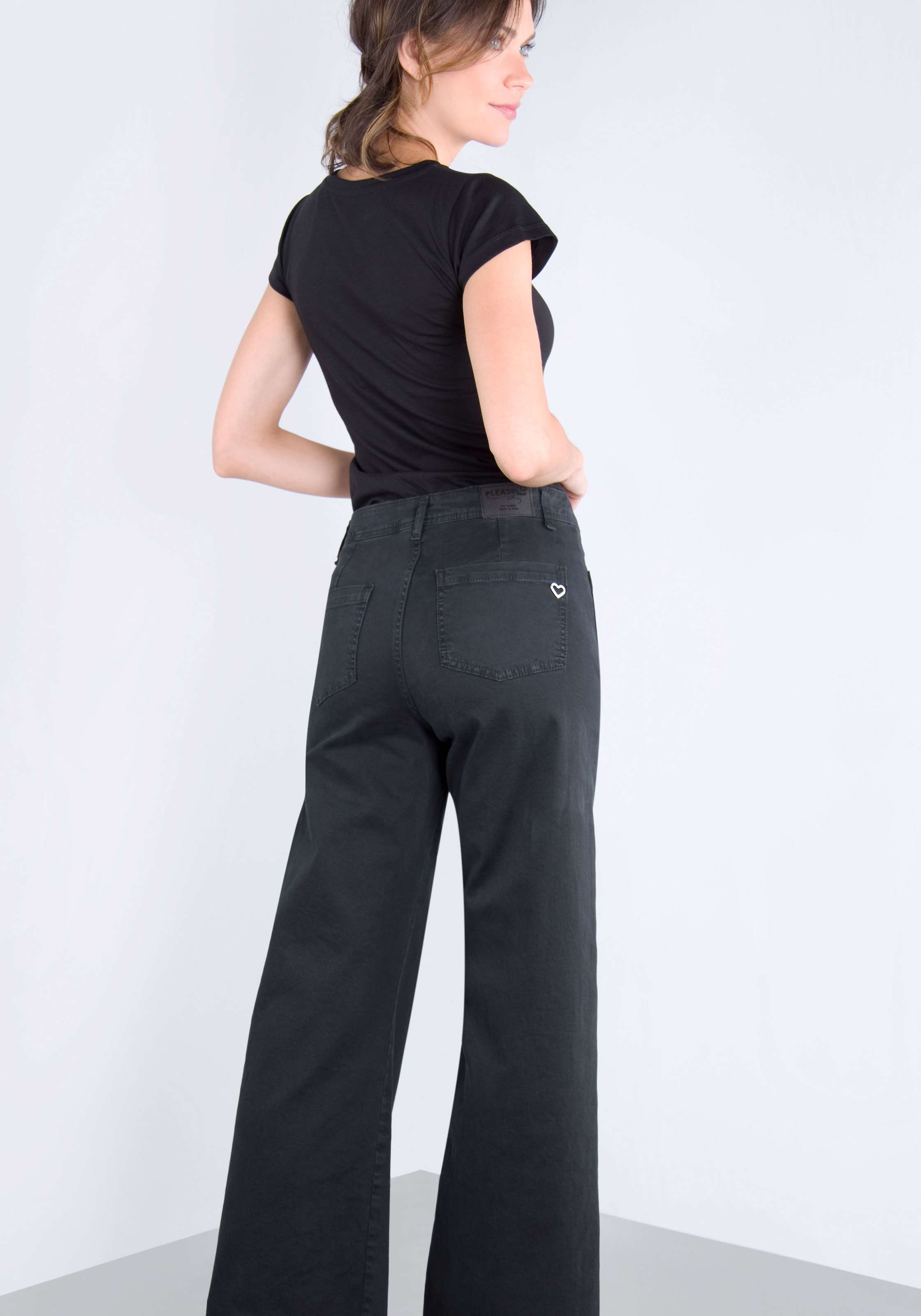 Please Jeans Schlaghose, aus hochwertigem Baumwollmix mit Stretch