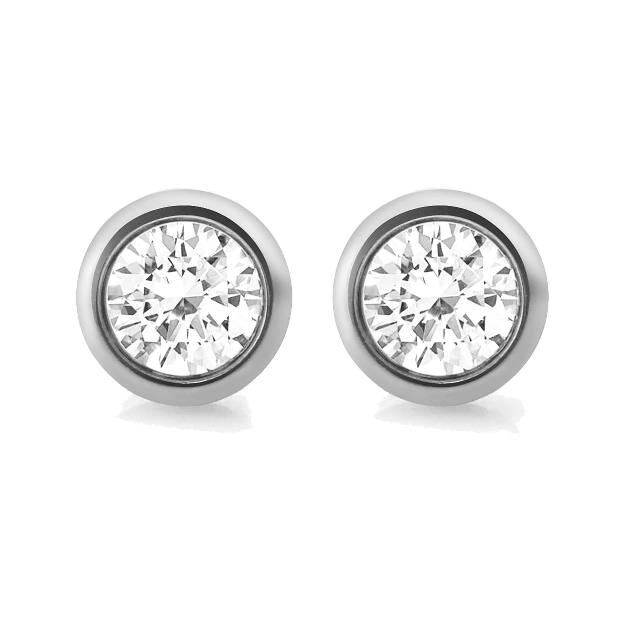 Zeeme Paar Ohrstecker »Edelstahl mit weißem Zirkonia 6mm«