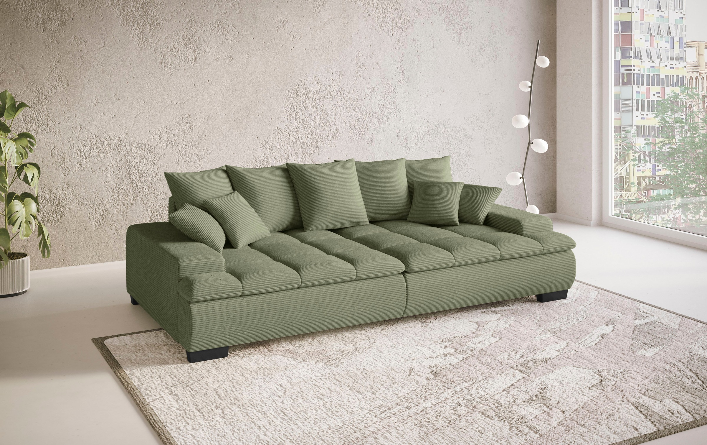 Mr. Couch Big-Sofa »Haiti II«, Wahlweise mit Kaltschaum - bis 140 kg belastbar