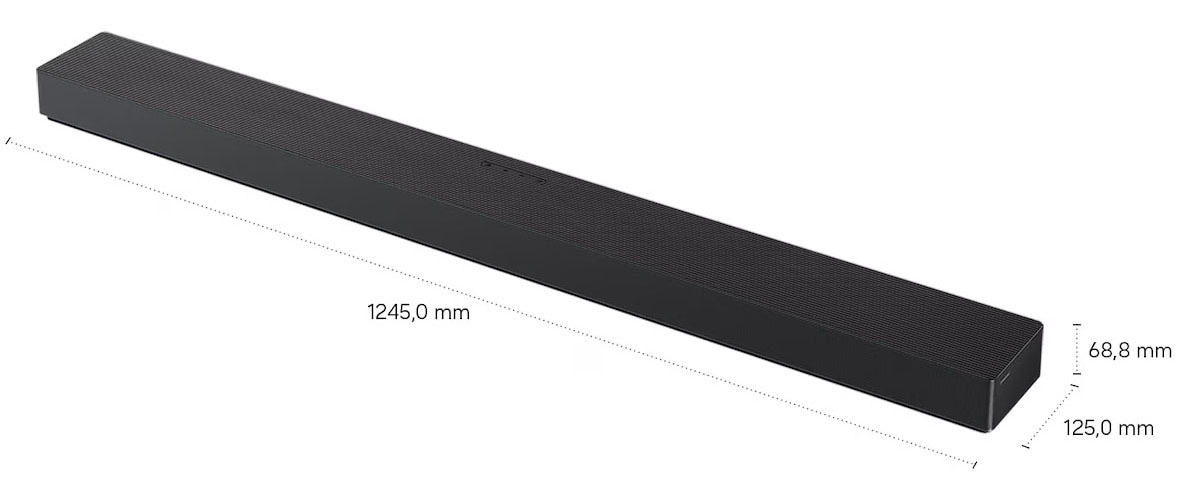 Samsung Soundbar »HW-QS95GH« 7.1.2 (Bluetooth | WLAN (WiFi) Lautstärkeregelung | Nacht Modus | Pairing 65 W) 7.1.2 All-in-One-Soundbar, bündige Wandmontage, Dolby Atmos & DTS:X 3D