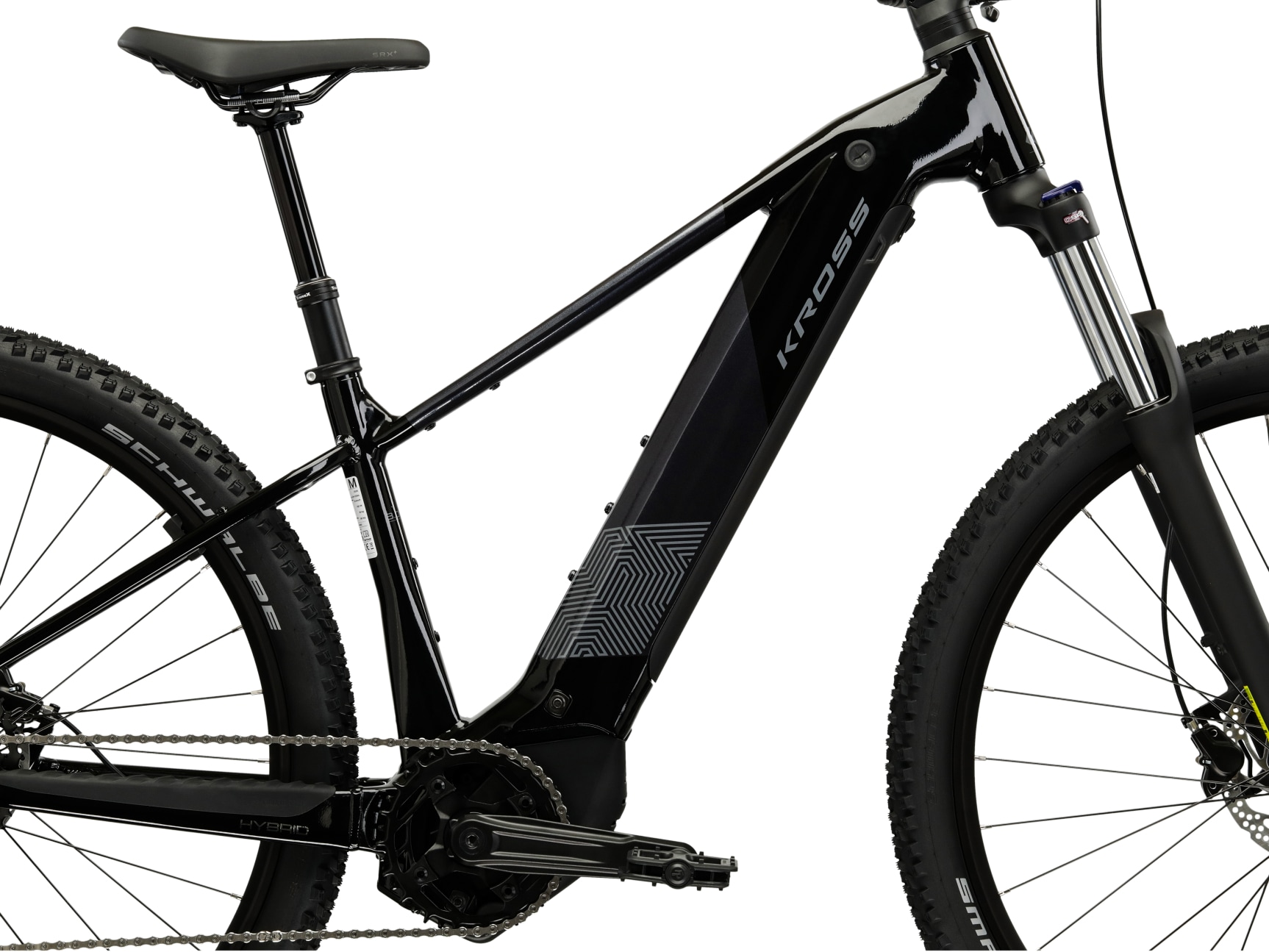 Kross »Influx Hybrid 3.0 21,3Ah / Bosch 800 Wh 29" schwarz 10 Gänge« 10 Gang Shimano CUES U6000 Schaltwerk Kettenschaltung Mittelmotor 250 W