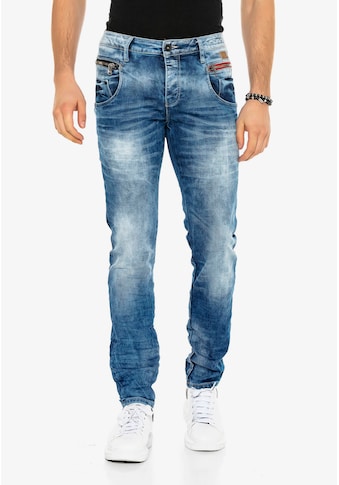Cipo & Baxx Slim-fit-Jeans, in verwaschenem Design in Straight Fit kaufen