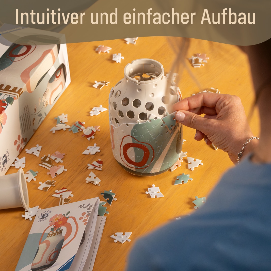 Ravensburger 3D-Puzzle »Vase Organic Beige« Made in Europe