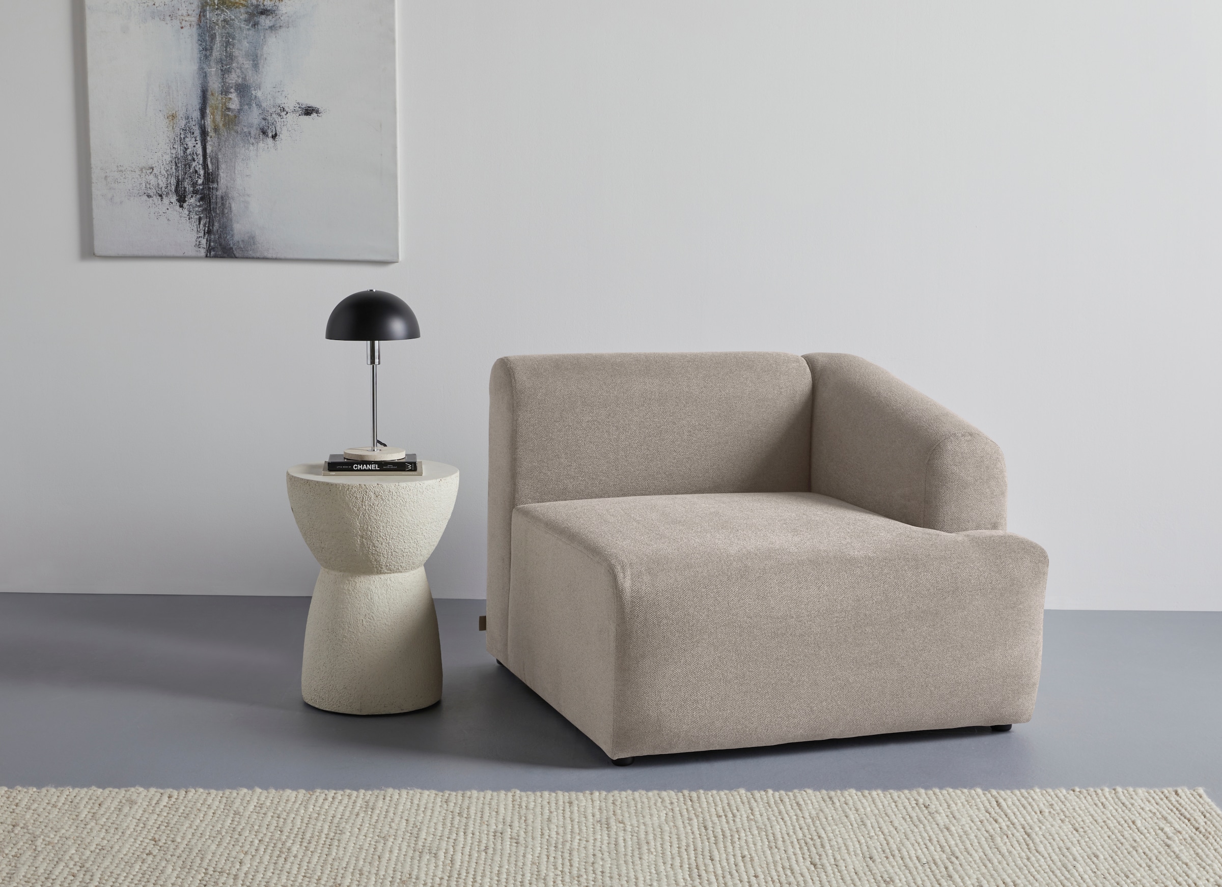 LeGer Home by Lena Gercke Sessel »LYZA mit Armlehne links oder rechts, Maße B/T/H: 96/96/74 cm« als Modul oder separat verwendbar, für individuelle Zusammenstellung