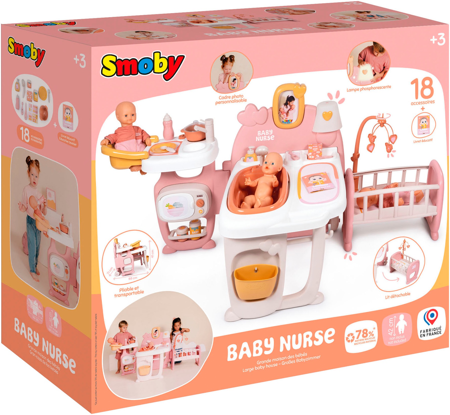 Smoby Puppen Pflegecenter »Baby Nurse«, Made in Europe