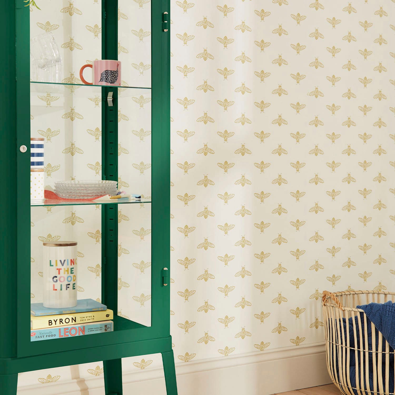 Joules Vliestapete »Block Print Bee« glatt animal print