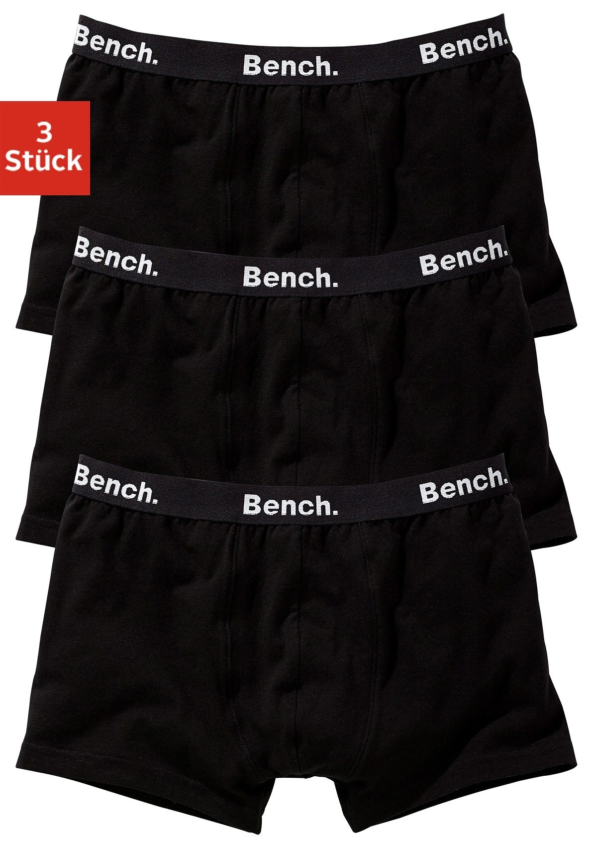 St.), 3 Boxer, Bench. online bestellen (Packung, mit Logo-Webbund