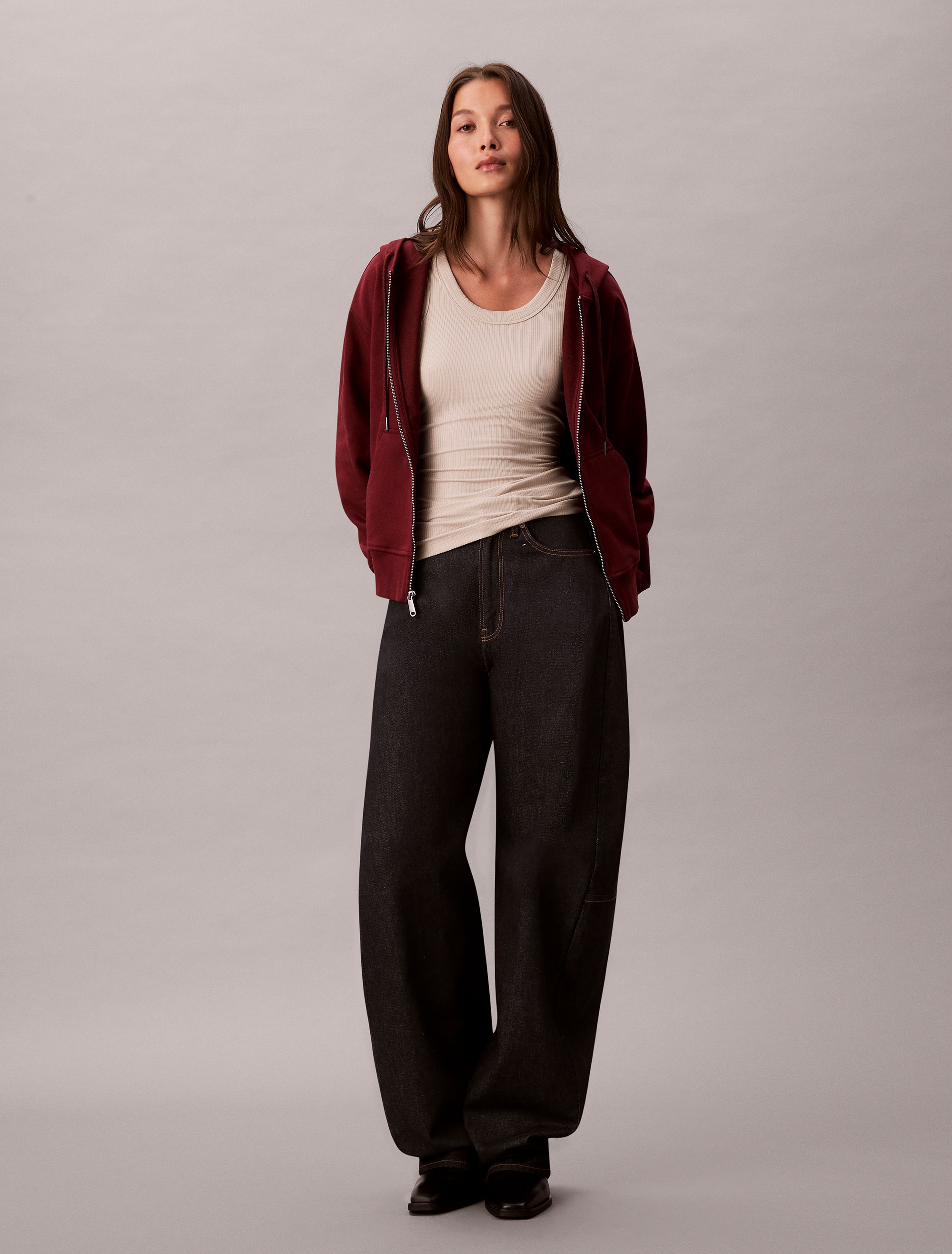 Calvin Klein Jeans Sweatjacke »MNLG FRNCH TRRY FZ B« Mit Rundhalsausschnitt