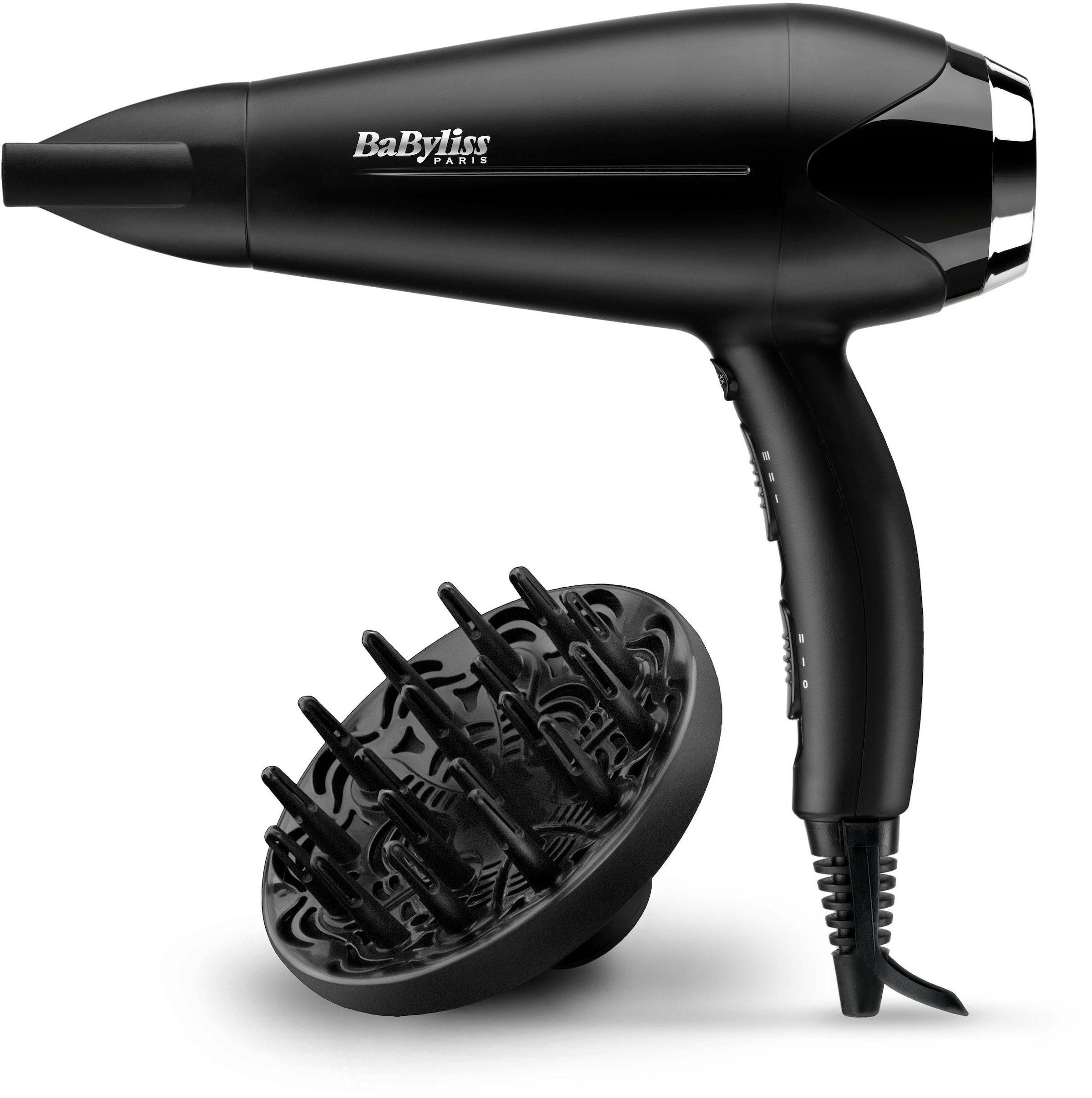 BaByliss Haartrockner »D572DE Turbo Smooth«, 2200 W, 2 Aufsätze