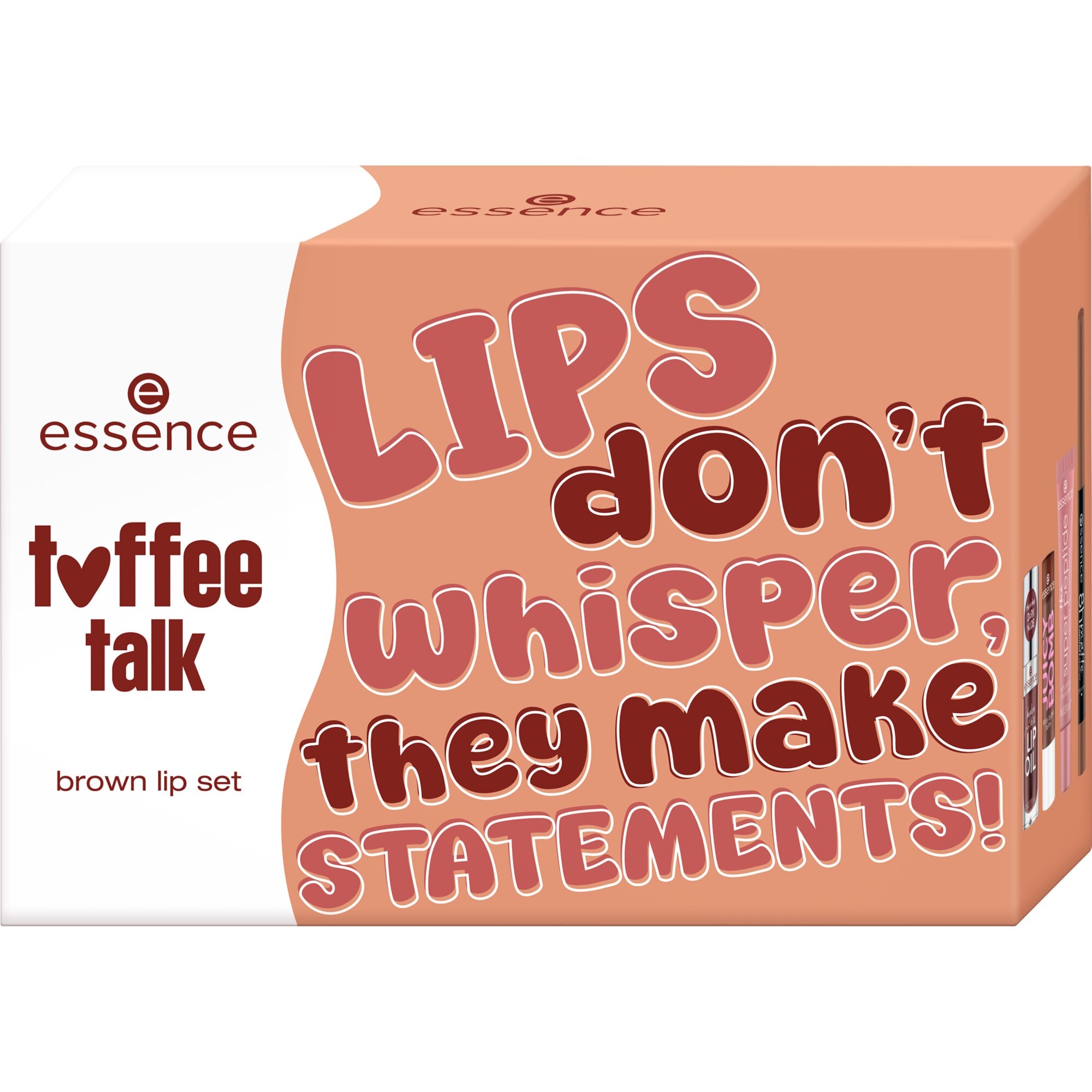Essence Lippenstift-Set »toffee talk brown lip set«
