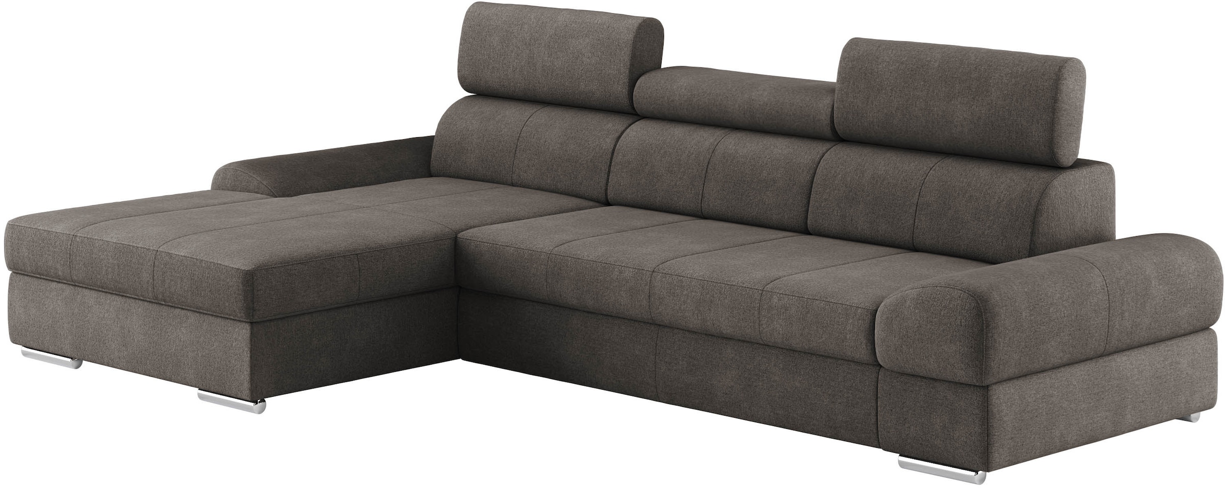 sit&more Ecksofa »Broadway L-Form«, inklusive Kopfteilverstellung, wahlweise mit Bettfunktion