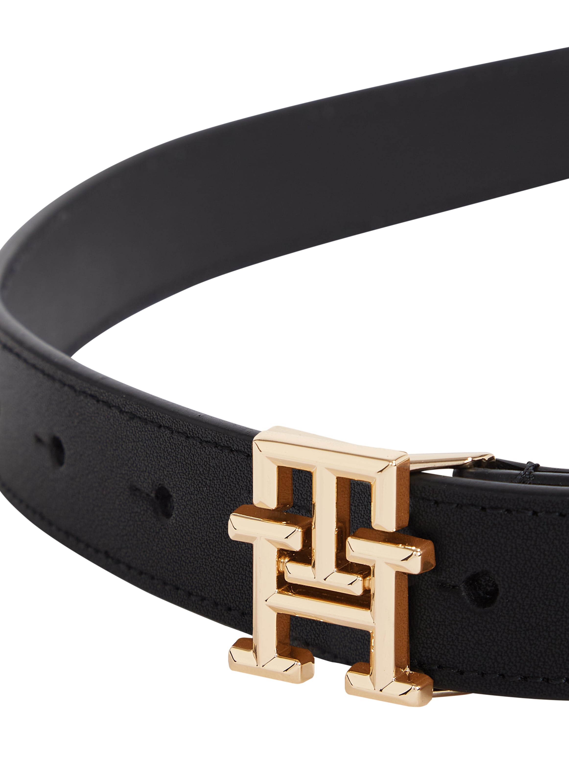Tommy Hilfiger Ledergürtel »TH LOGO 2.5«, Eleganter Gürtel mit TH-Logoschnalle