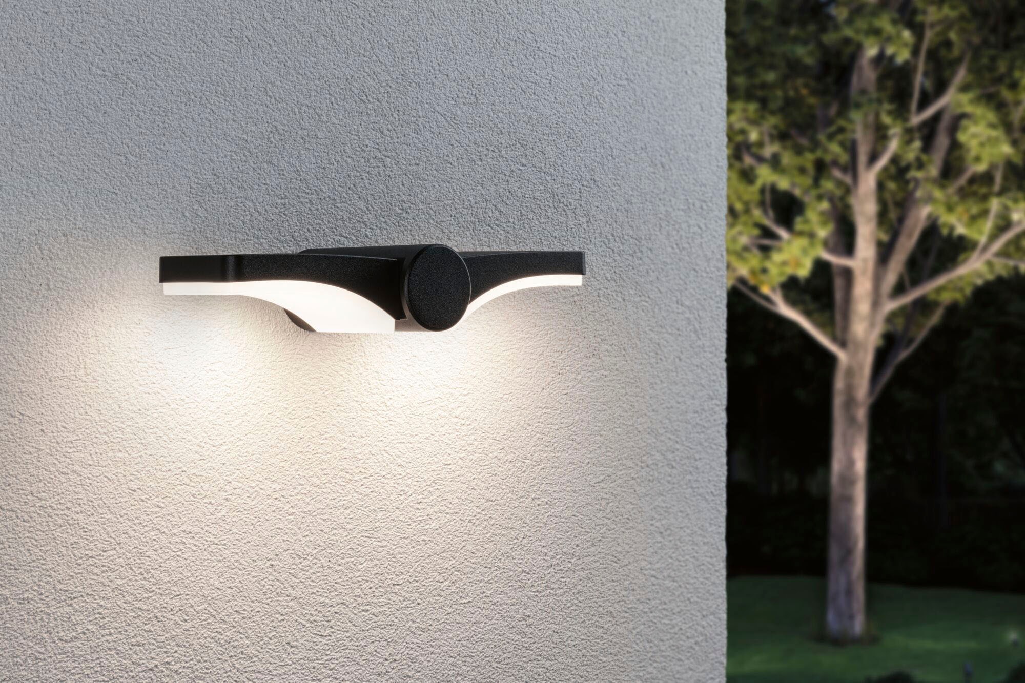 Paulmann LED Außen-Wandleuchte »Outdoor 230V Pekana IP44 anthrazit«, 2 flammig, IP44