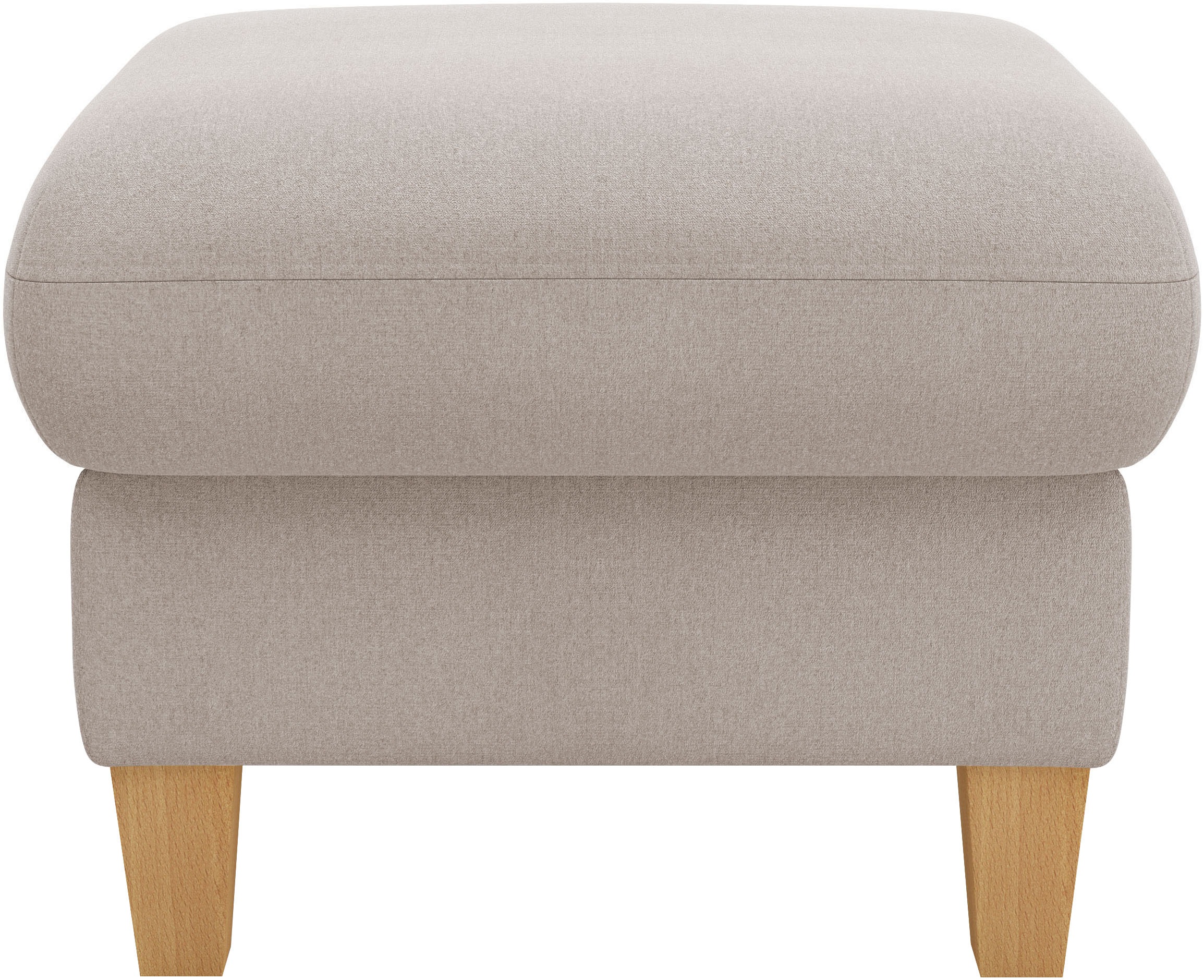 Home affaire Polsterhocker »Rochelle«, (1 St.), Massive 12 cm Holzbeine