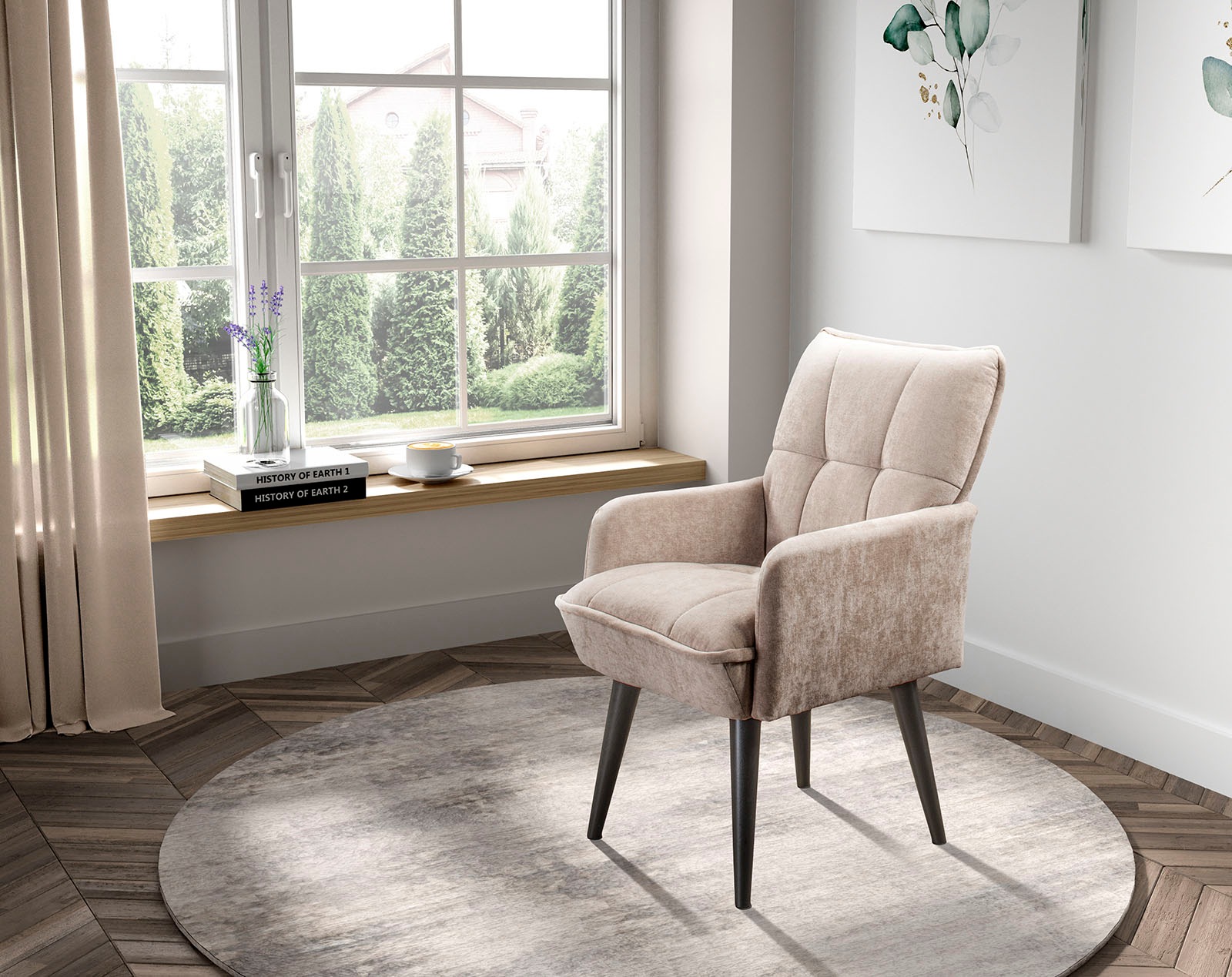 exxpo - sofa fashion Esszimmerstuhl »Mocca« () Armlehnenstuhl, bequem gepol günstig online kaufen