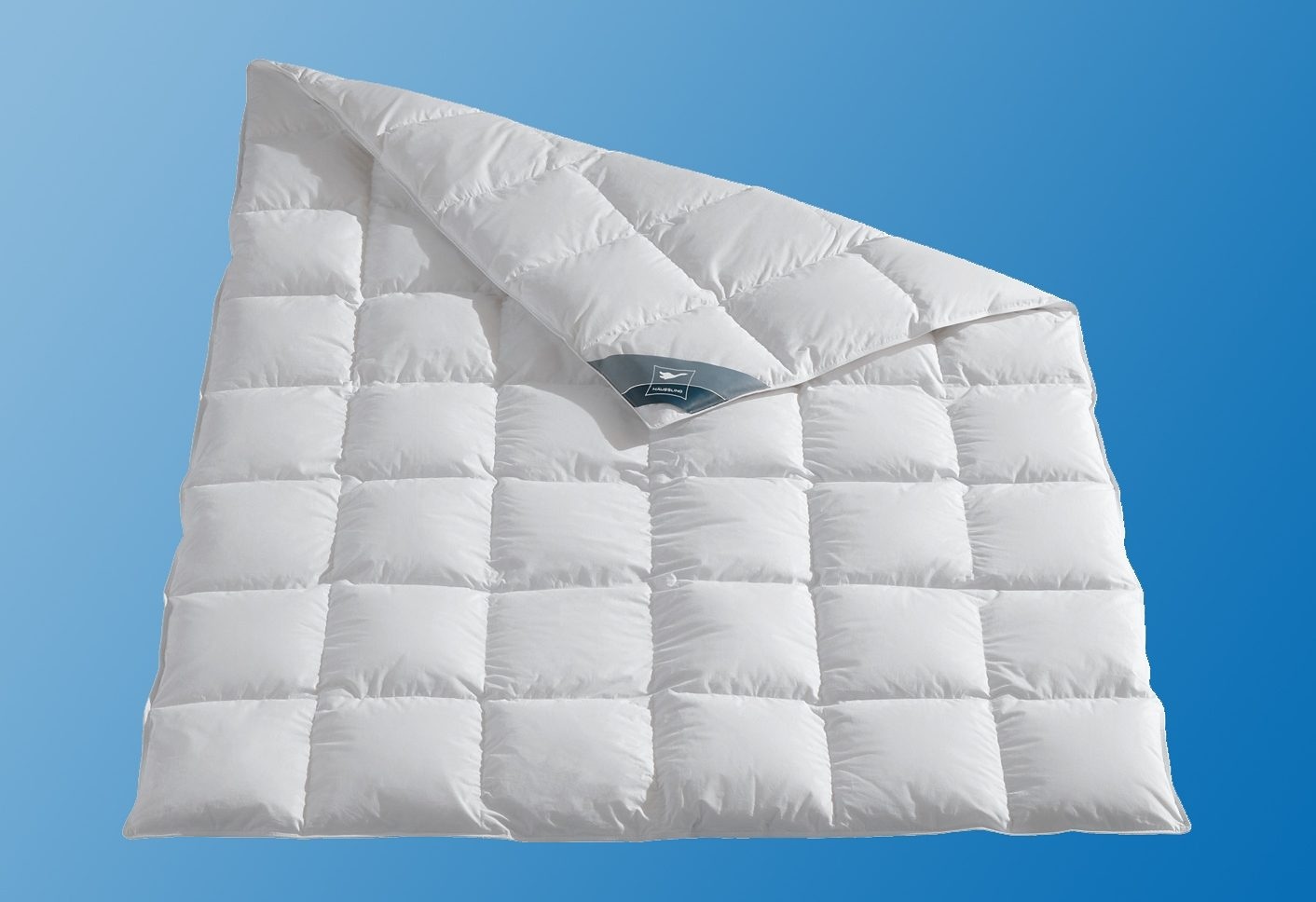 Haeussling Daunenbettdecke + Kopfkissen »Kuscheltraum, Set: Bettdecke 135x200 & Kissen 80x80 cm & weiter Größen« Hergestellt in Deutschland, Daunen der Klasse 1