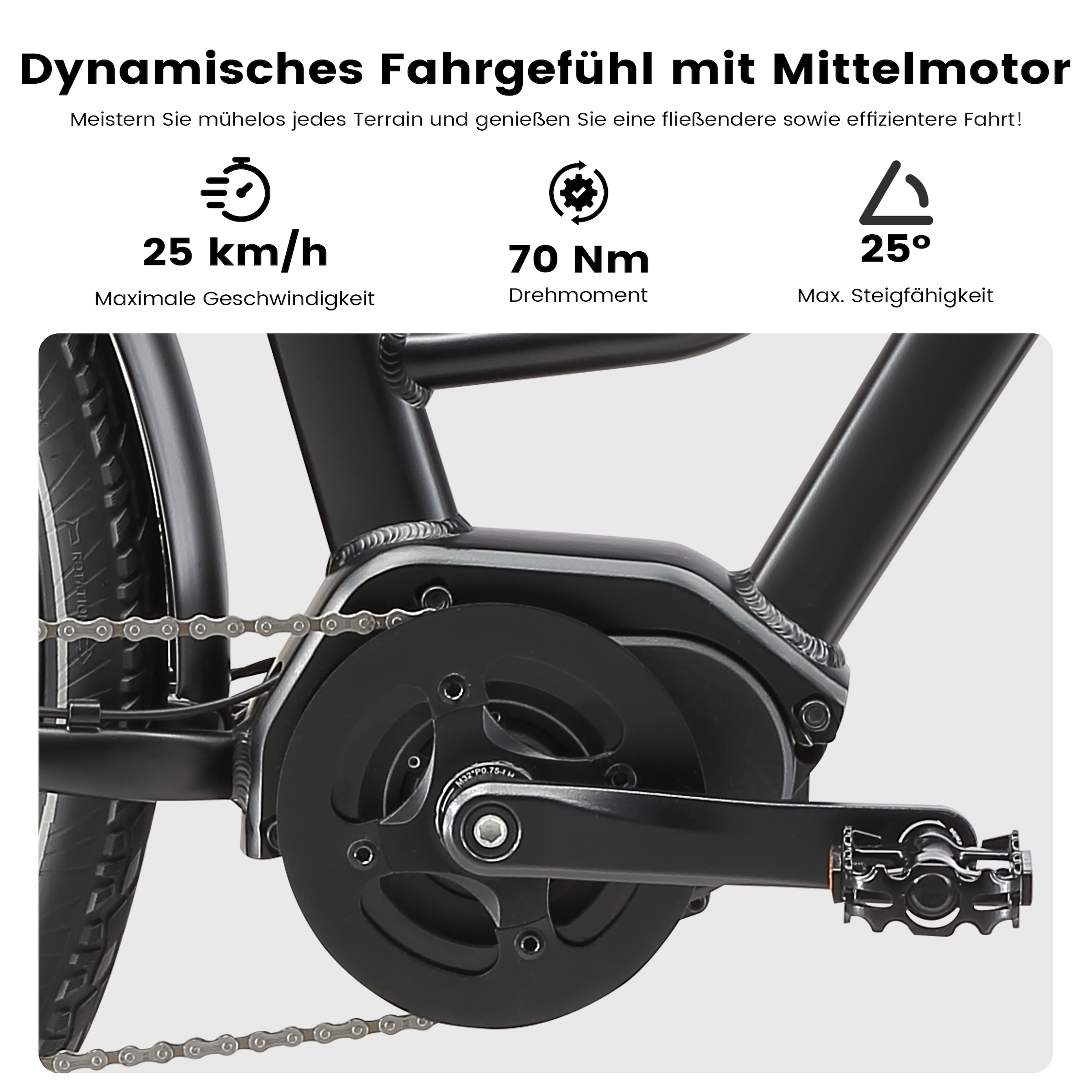 Maxtron »Maxtron Urban 8 City-E-Bike 28 Zoll« 7 Gang Shimano Kettenschaltung Mittelmotor 250 W (mit integr. Akku), Elektrofahrrad für Alltag und Einkauf