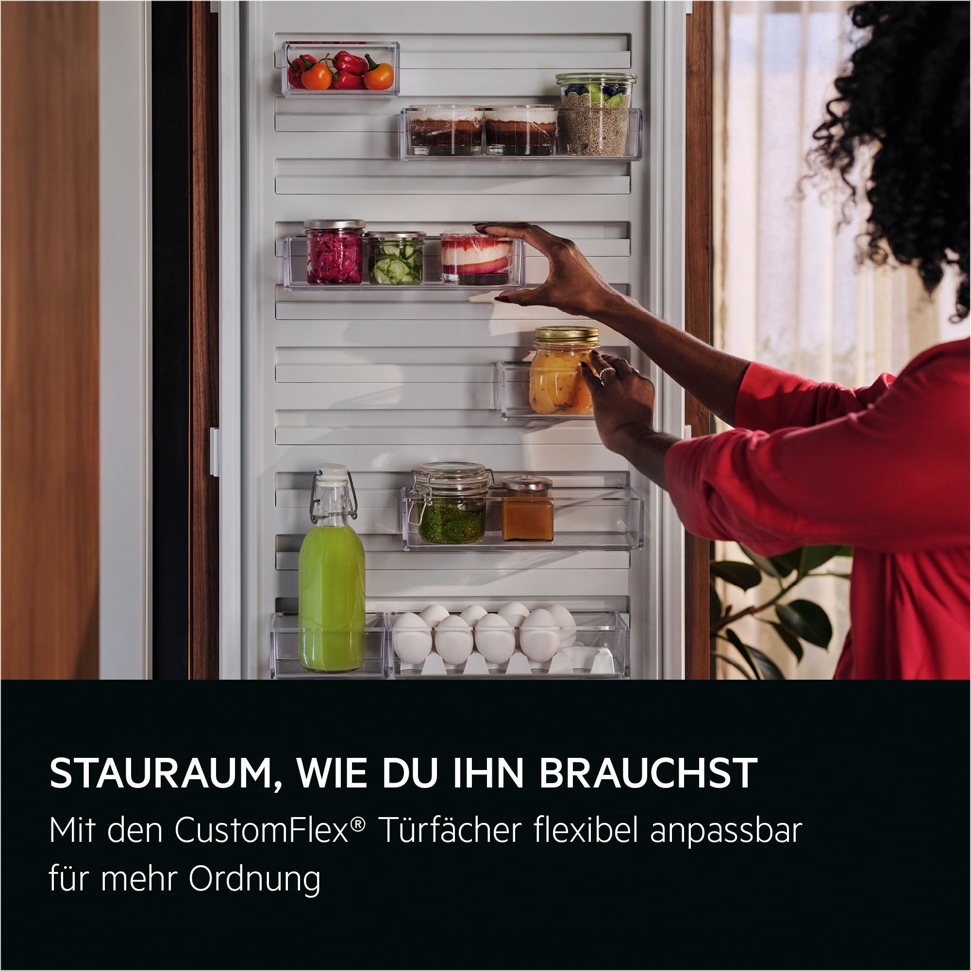 AEG Einbaukühlgefrierkombination 6000 »TF6FS181DC« 176,9 cm hoch 55,7 cm breit DynamicAir: Für gleichmäßige Kälteverteilung