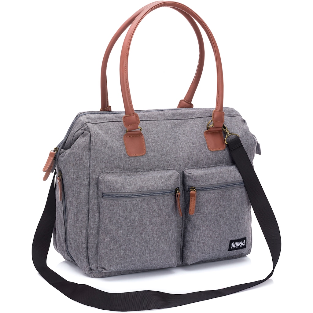 Fillikid Wickeltasche »Oxford, grau melange«