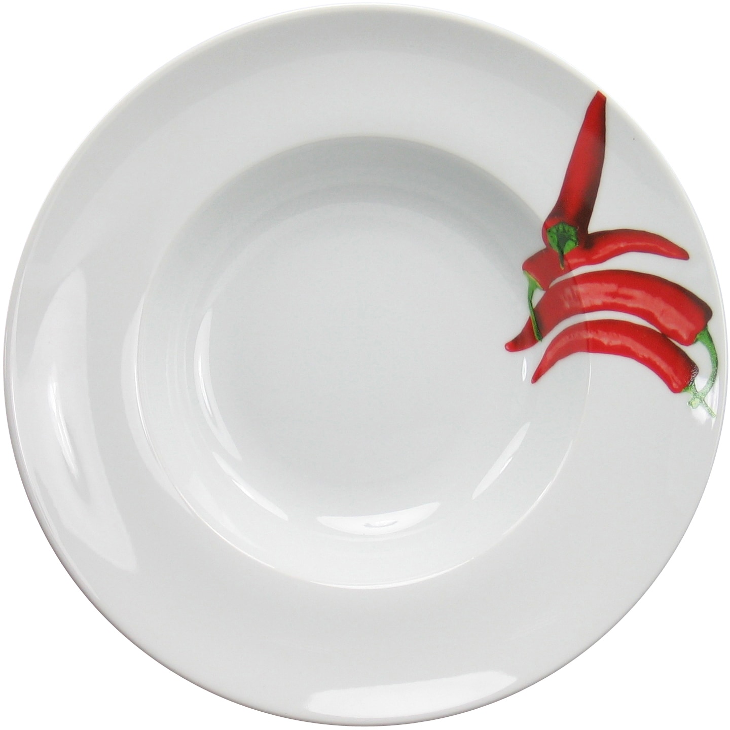 CreaTable Pastateller »Essteller Kräuter« Teller Set für 4 Personen, weiß, günstig online kaufen