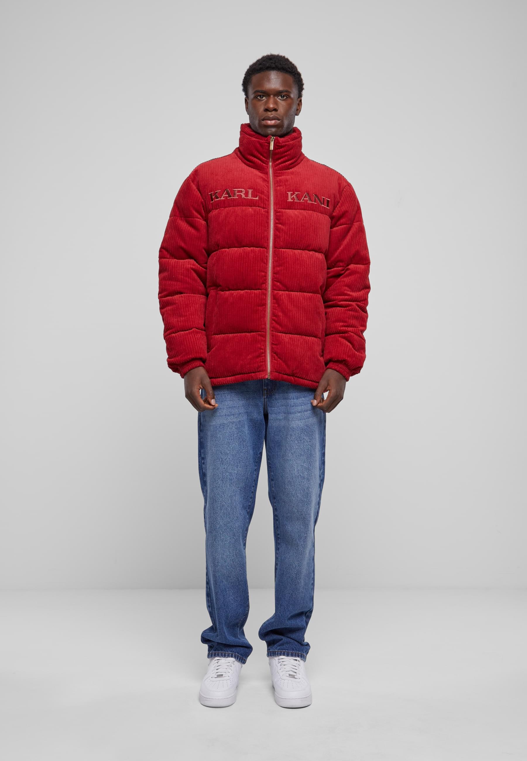 Karl Kani Winterjacke »Karl Kani Unisex KM233-038-1 KK Retro Corduroy Puffer Jacket« 1 Stk. tlg. ohne Kapuze