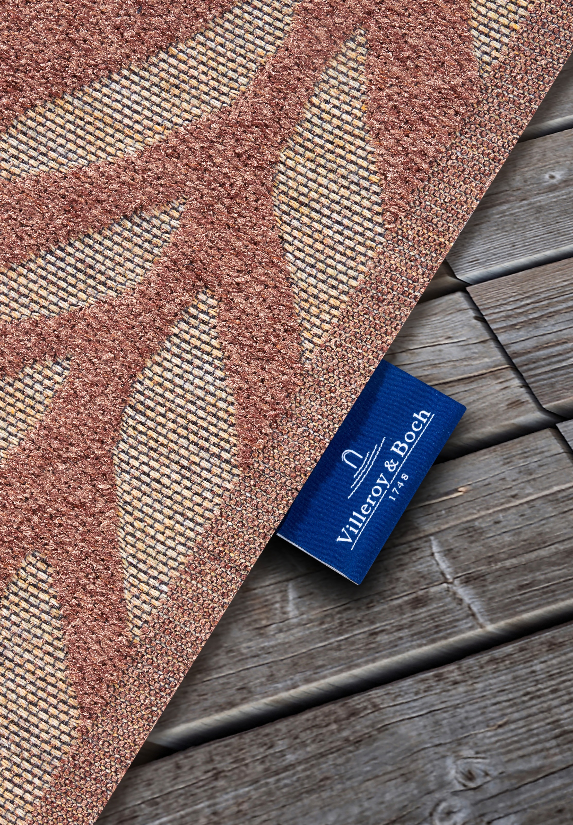 Villeroy & Boch Outdoorteppich »Georgette«, rechteckig, 4 mm Höhe, In-& Outdoor, Flachgewebe, wetterfest, Terrasse, Balkon, modern, Trend
