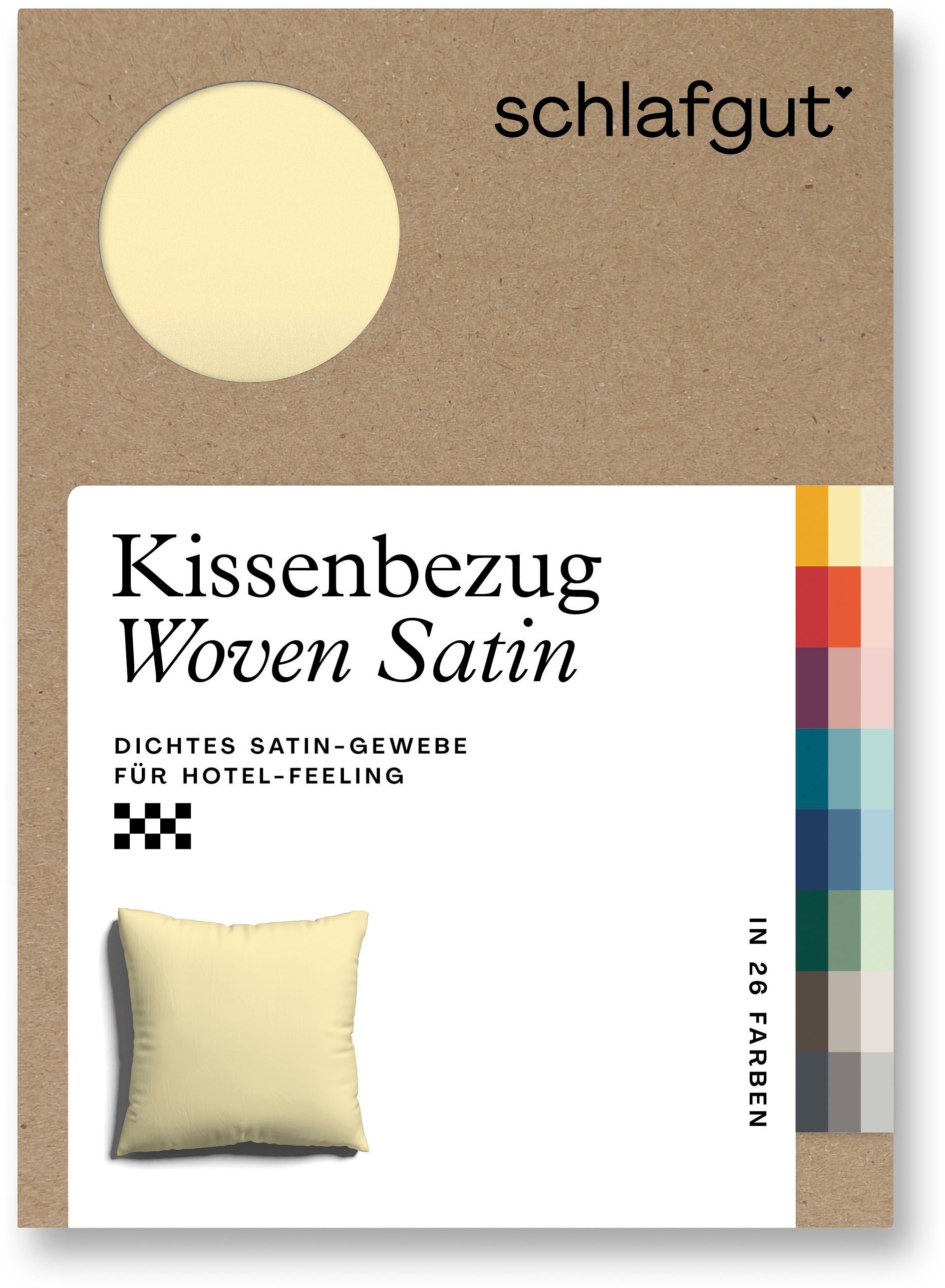 Schlafgut Kissenbezug »Woven Satin aus Mako-Baumwolle, langlebig, pflegelei günstig online kaufen