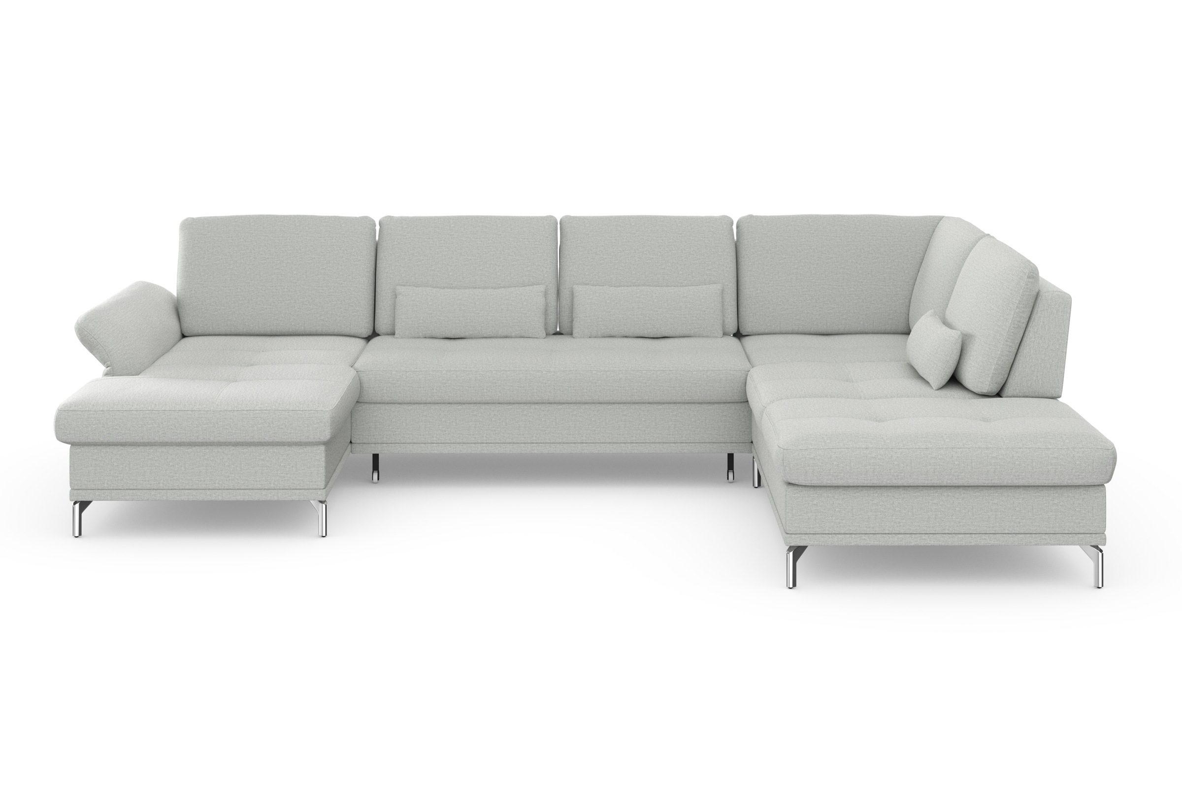 Home affaire Wohnlandschaft »Palm Beach U-Form« Federkern, mit Sitztiefenve günstig online kaufen