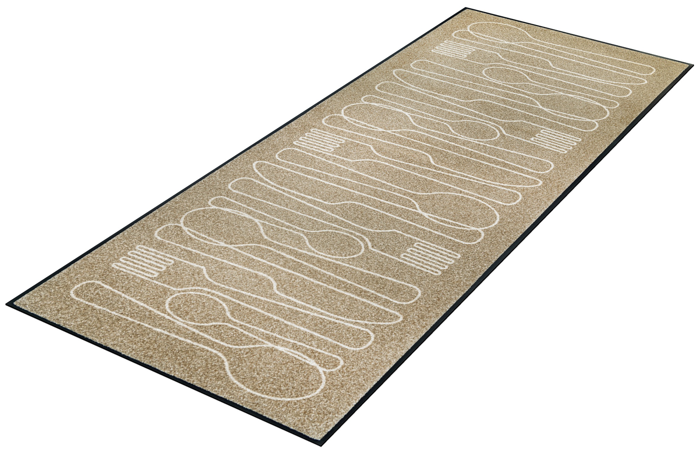 wash+dry by Kleen-Tex Teppich »Cutlery Symphony« rechteckig 7 mm Höhe