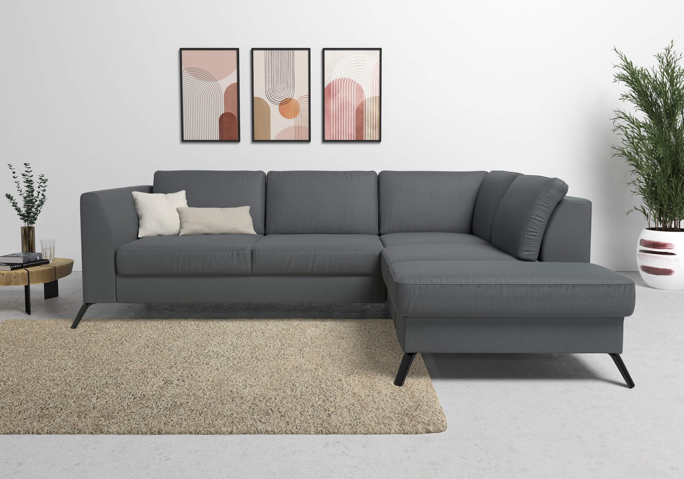sit&more Ecksofa »Olsen L-Form« inklusive Sitztiefenverstellung, wahlweise günstig online kaufen