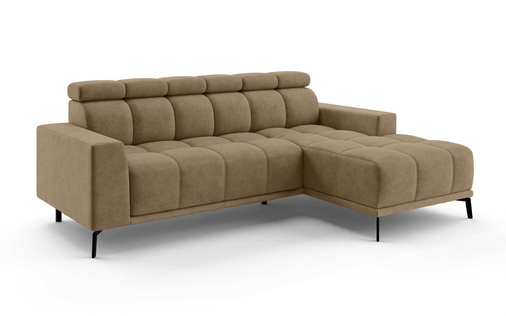 INOSIGN Ecksofa »CAZIE, Designsofa, L-Form, trendige Bubble-Optik,«, L-Form mit Wellenunterfederung, Recamiere rechts/links bestellbar