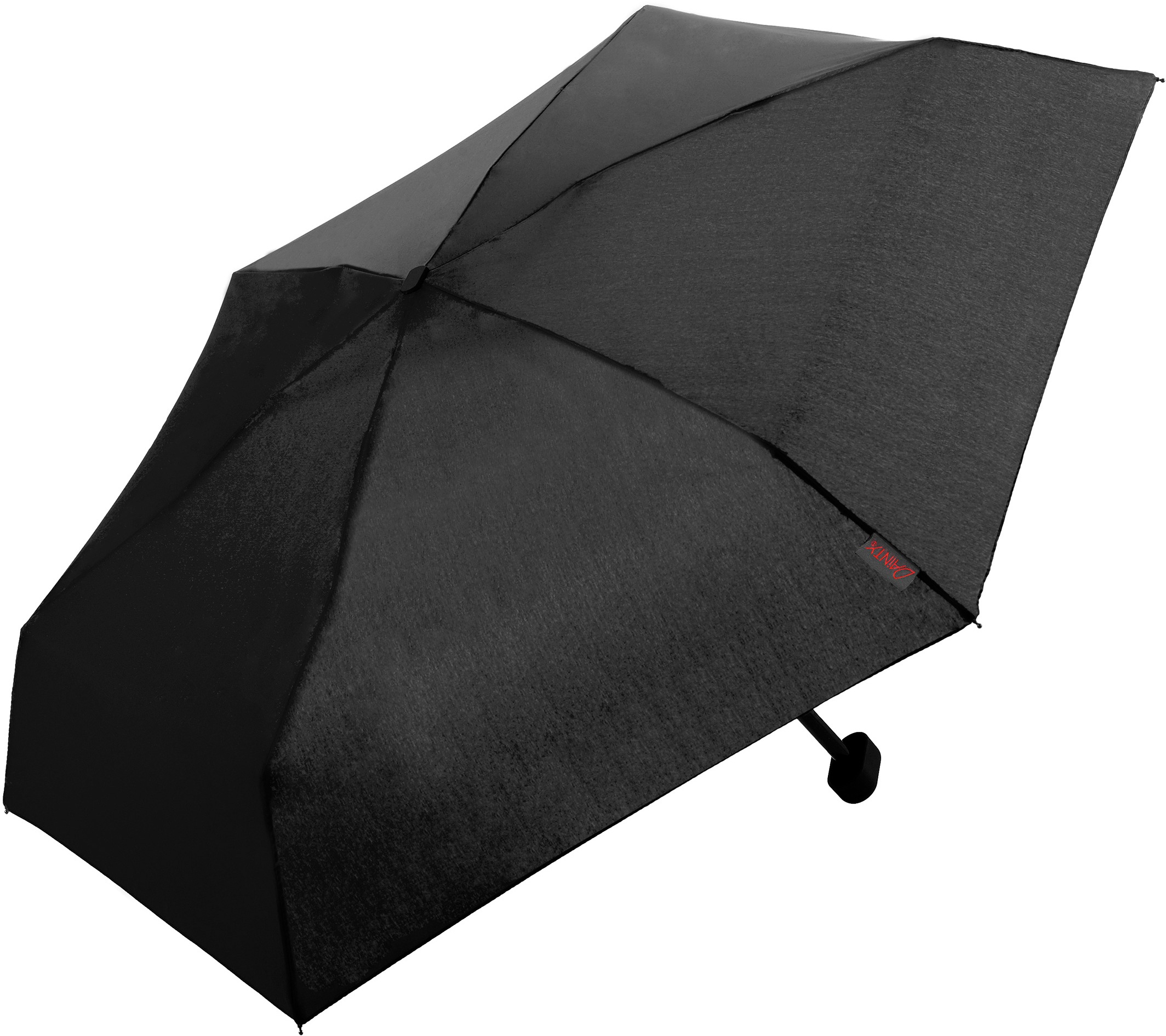 EuroSCHIRM® Taschenregenschirm »Dainty, schwarz«, und flach extra kurz