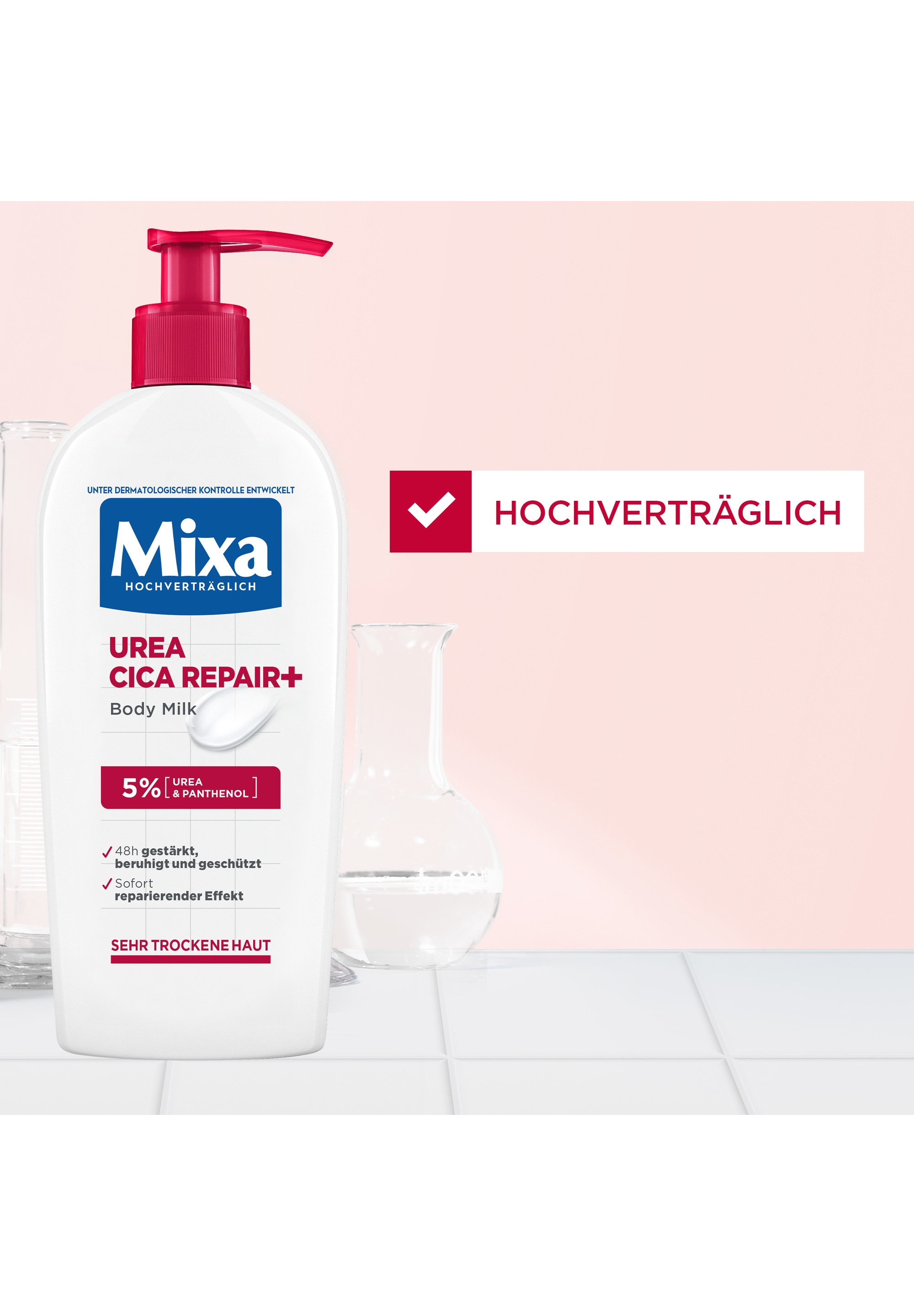 Mixa Körpermilch »MIXA UREA CICA REPAIR + BODY MILK« intensive Pflege von trockener Haut