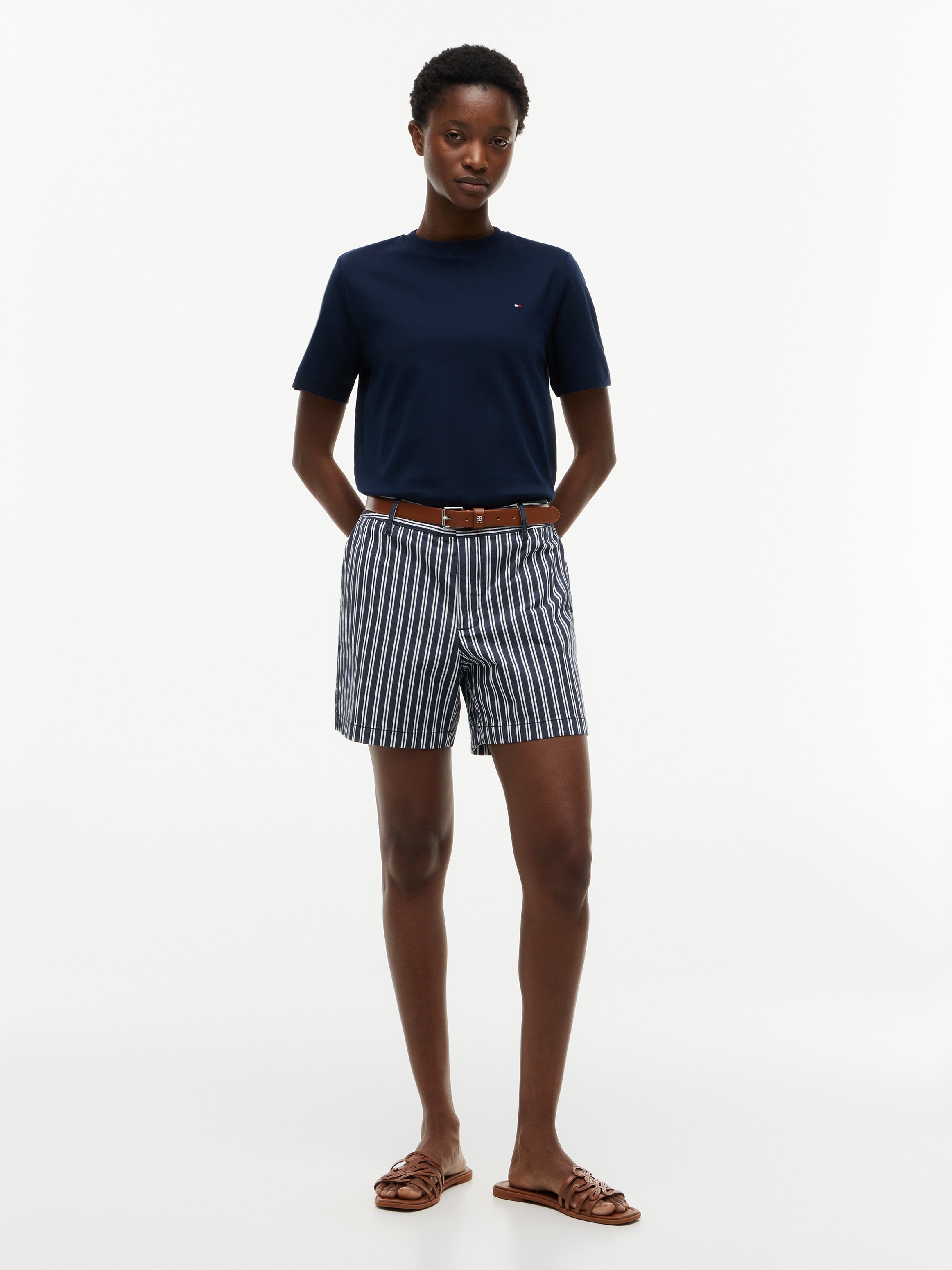 Tommy Hilfiger Kurzarmshirt »INTERLOCK BOXY C-NK SS TEE« Baumwolle