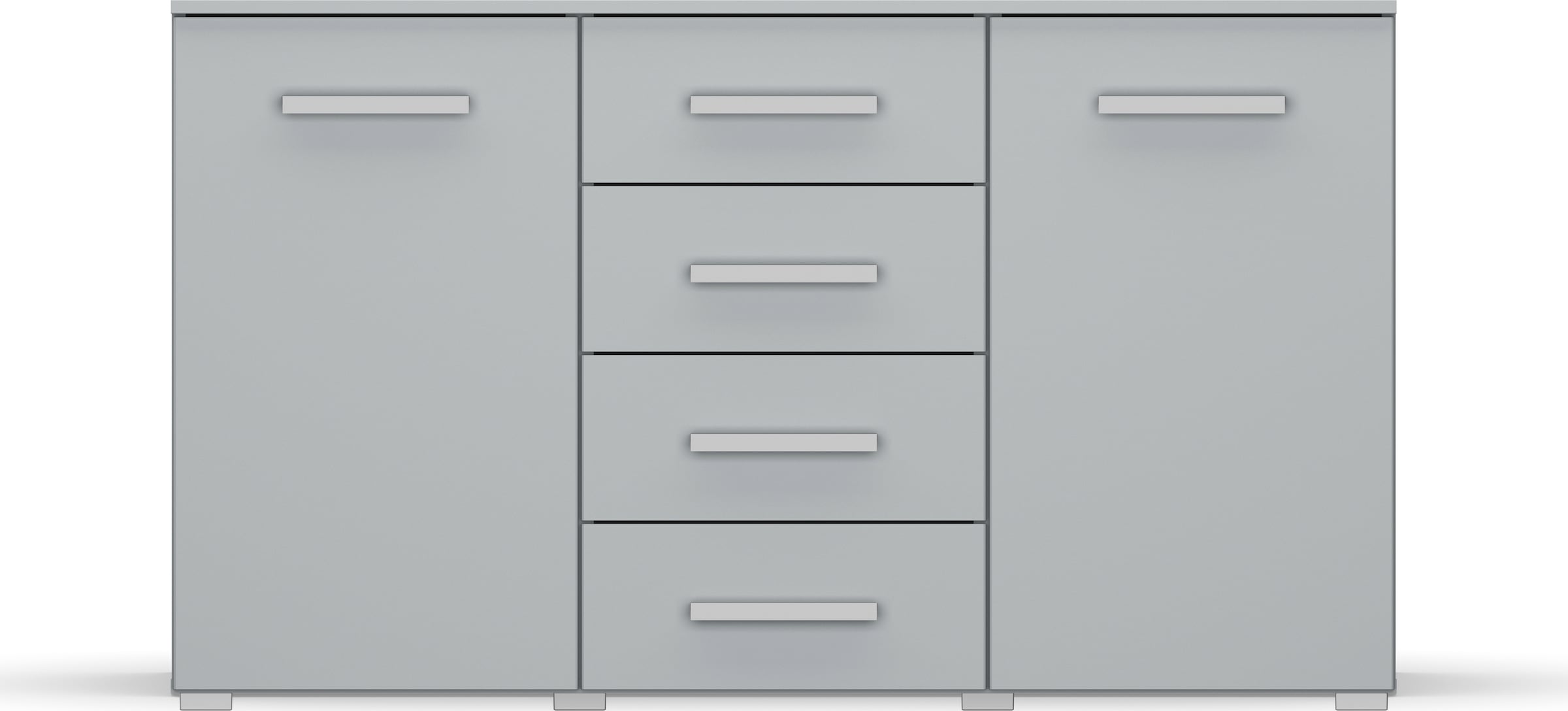 rauch Schubkastenkommode »Sideboard Kommode Kombikommode KOLUNA mit Dekorfront«, mit 4 Schubkästen und 2 Türen sowie Metallgriffen MADE IN GERMANY