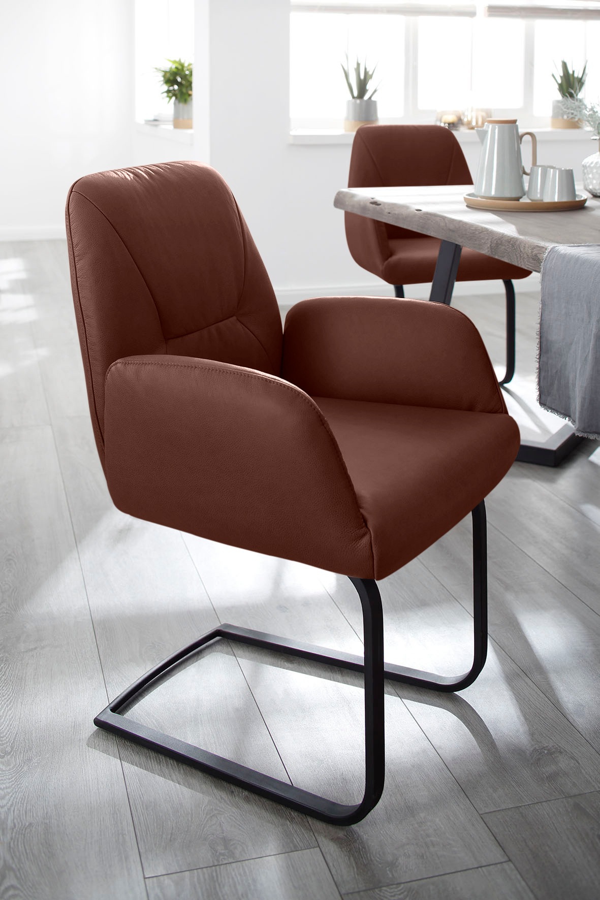 W.SCHILLIG Freischwinger »ole« () Gestell in Schwarz pulverbeschichtet günstig online kaufen