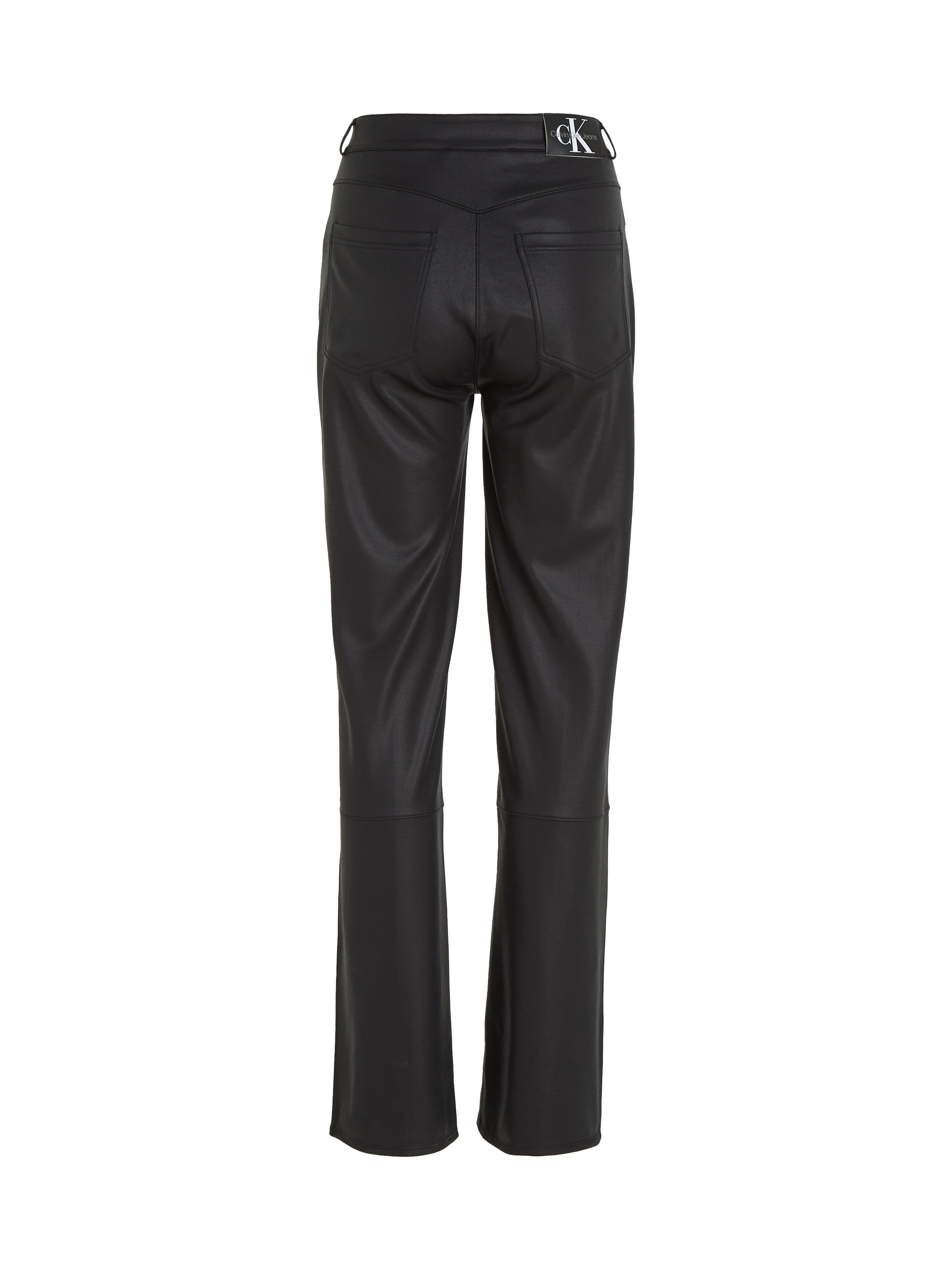 Calvin Klein Jeans Lederimitathose »COATED MILANO HR STRAIGHT«