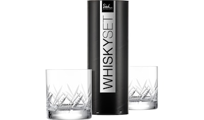 Whiskyglas »GENTLEMAN«, (Set, 2 tlg., 2 Whiskybecher in Geschenkröhre)