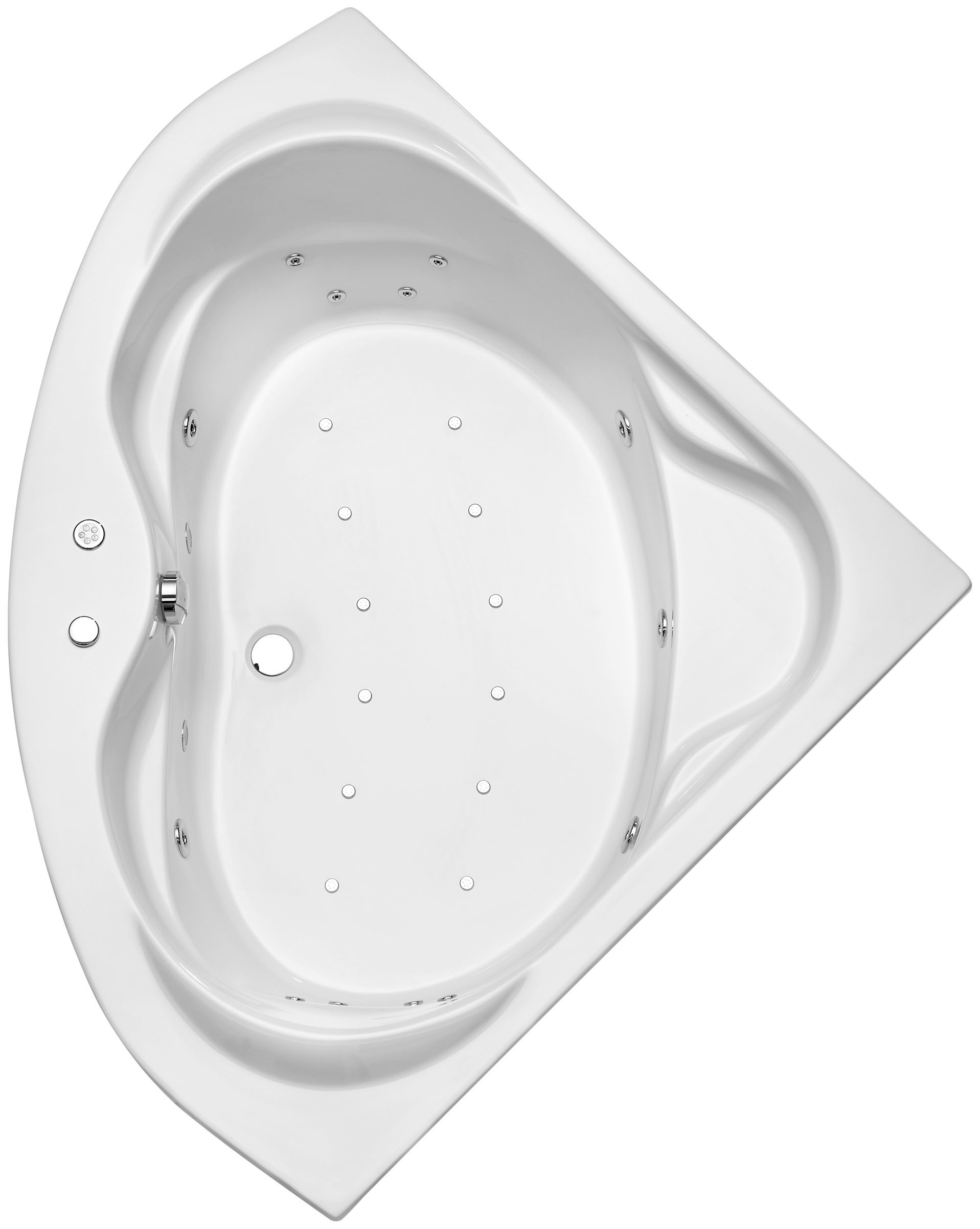 OTTOFOND Whirlpool-Badewanne »Madras« 145 cm weiß