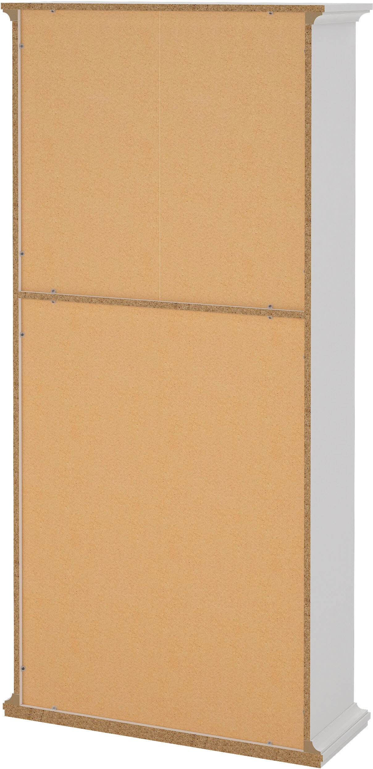 Home affaire Bücherregal »Paris Regal, Standregal, Stauraumregal, Ablageregal, Multifunktional,«, mit 4 Einlegböden, viel Stauraum, Kranzleiste, Höhe 200 cm