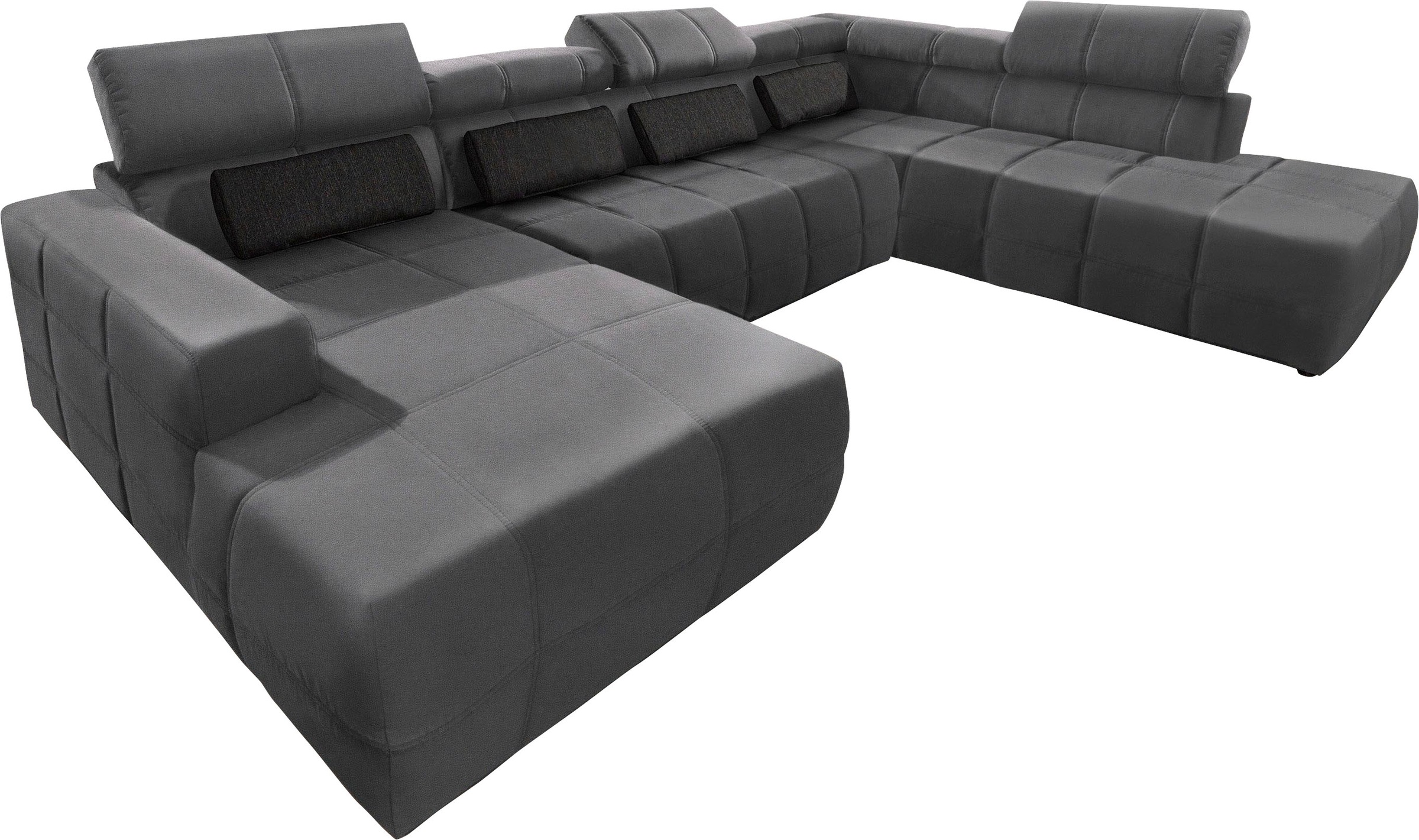 DOMO collection Wohnlandschaft »Brandon, whlw. mit Sitztiefenverstellung, w günstig online kaufen