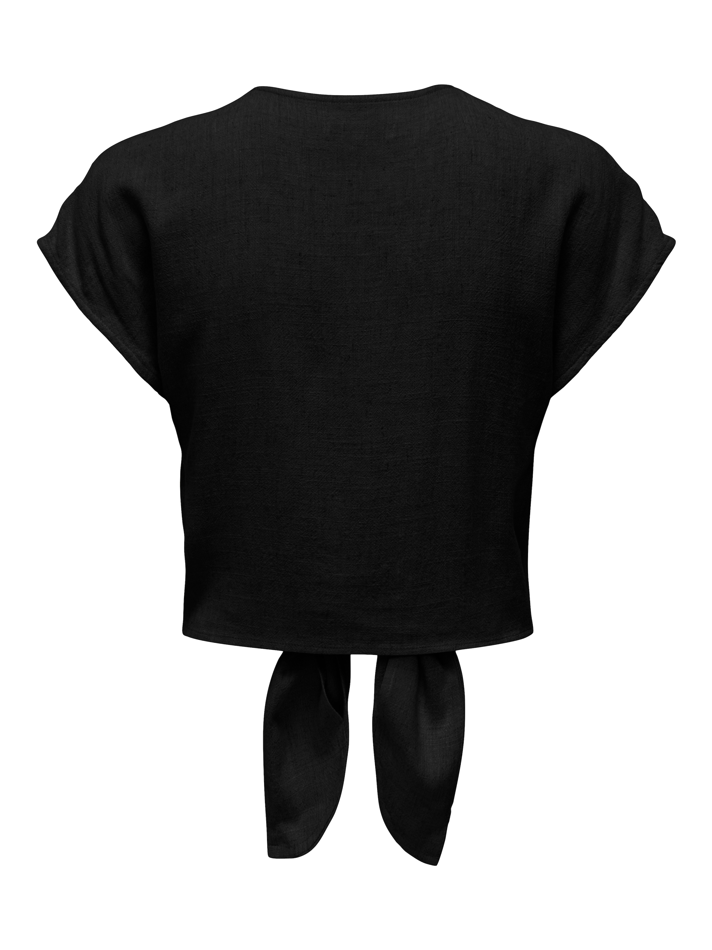 ONLY Kurzarmbluse »ONLSIESTA SS KNOT LIN BL SHIRT PNT NOOS« Viskosemischung, regular fit