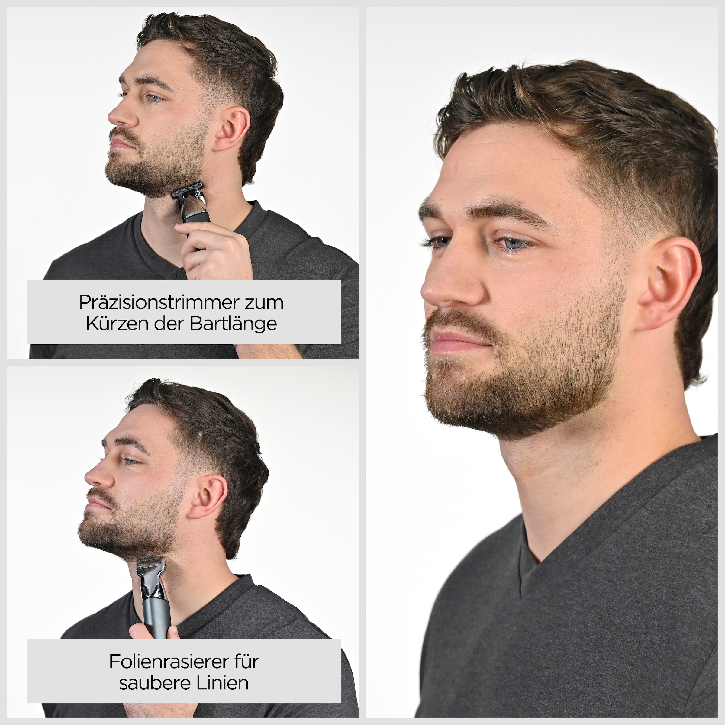 BaByliss Multifunktionstrimmer »BaByliss Super-X Metal 15-in-1 Multitrimmer für Bart & Körper, MT996E« 4 Aufsätze 15 Aufsätze und Kammführungen, USB-Ladestation, kabellos