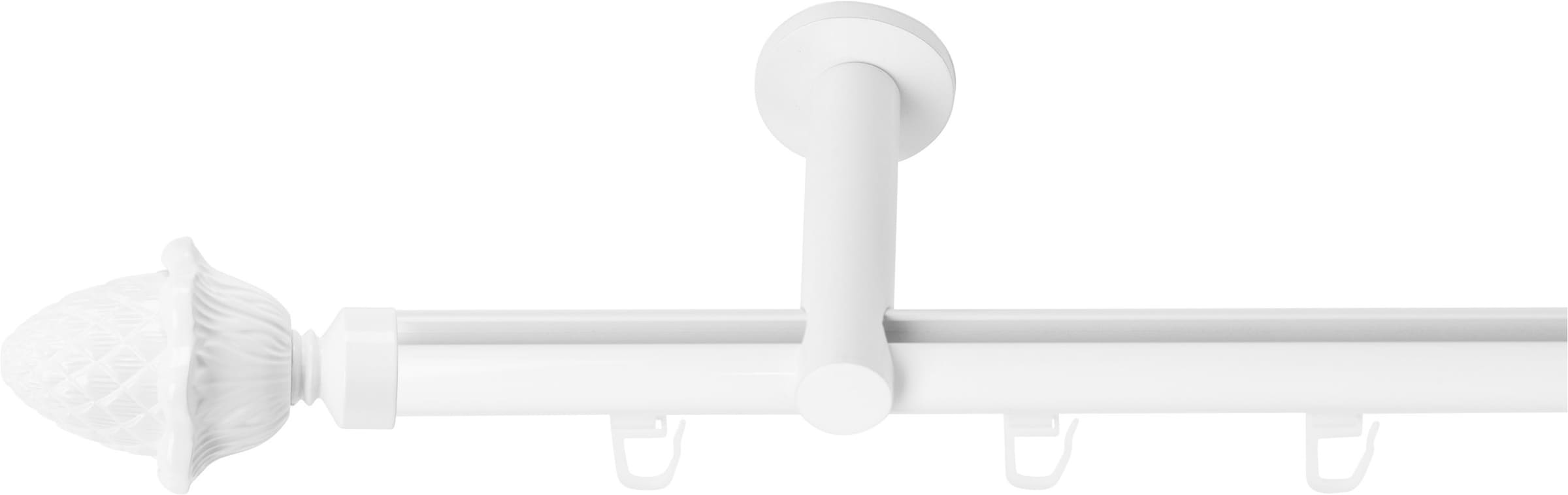 SN DECO GROUP Gardinenstange Ø 19 mm 1 läufig-läufig Fixmaß;kürzbar